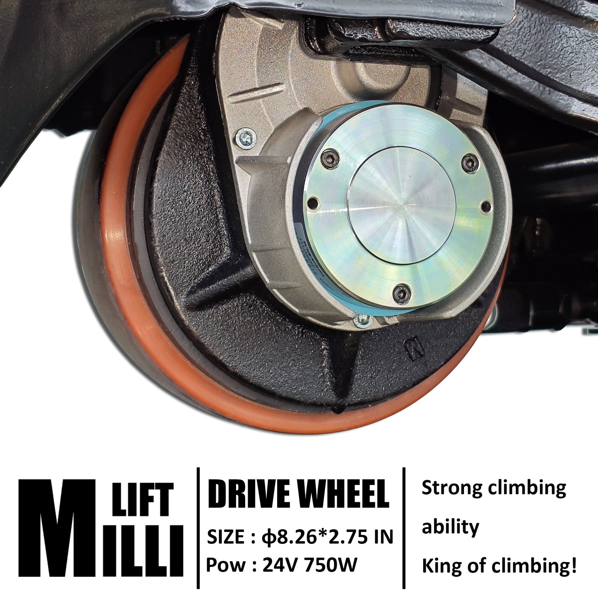 MILLILIFT CBD15-WD-I-K 3300 lb Max Weight 45 in x 27 in, Electric Pallet Truck