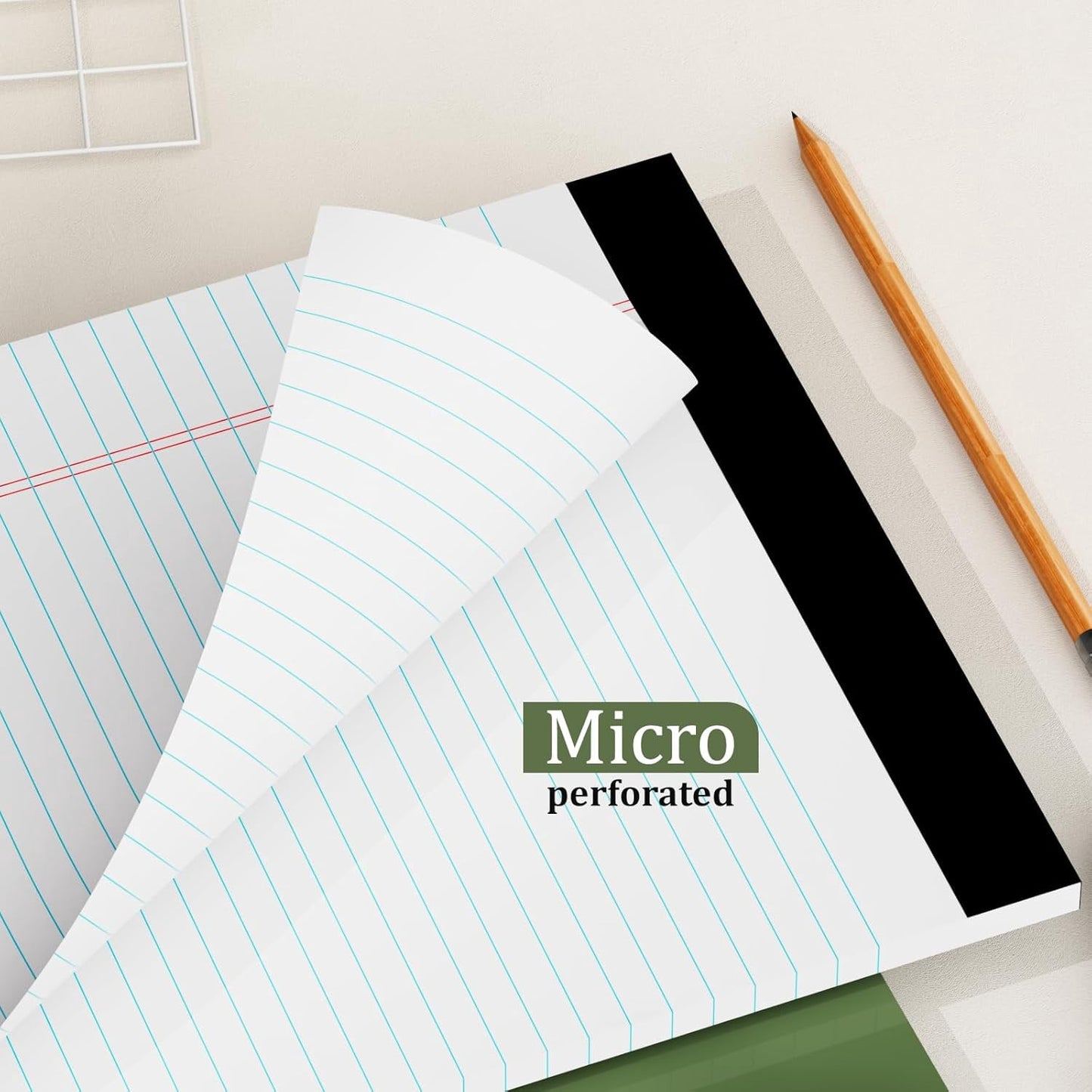 Maxxmarket Legal Writing Pads, 8.5 x 11 College Ruled Notepads, 30 Sheets per Pad, 2 pack