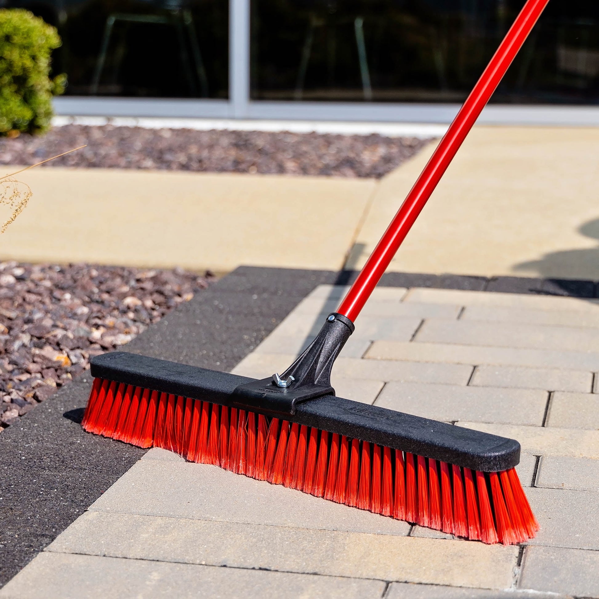 Libman High Power 24" Multi-Surface Push Broom with Steel Handle