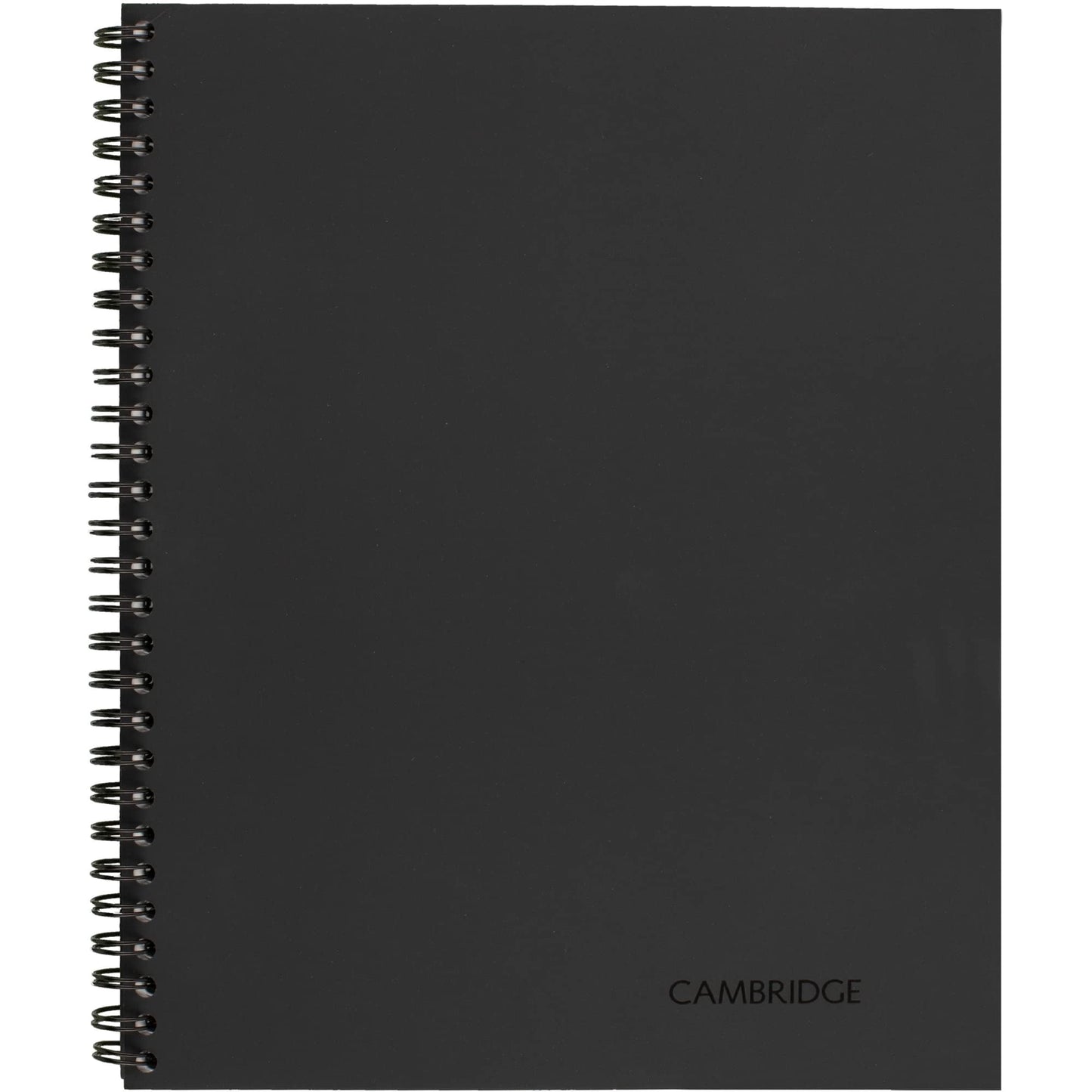 Cambridge® Limited® 30% Recycled Business Notebook, 8 1/4" x 11", 1 Subject, Wide Ruled, 80 Sheets, Black (06064)