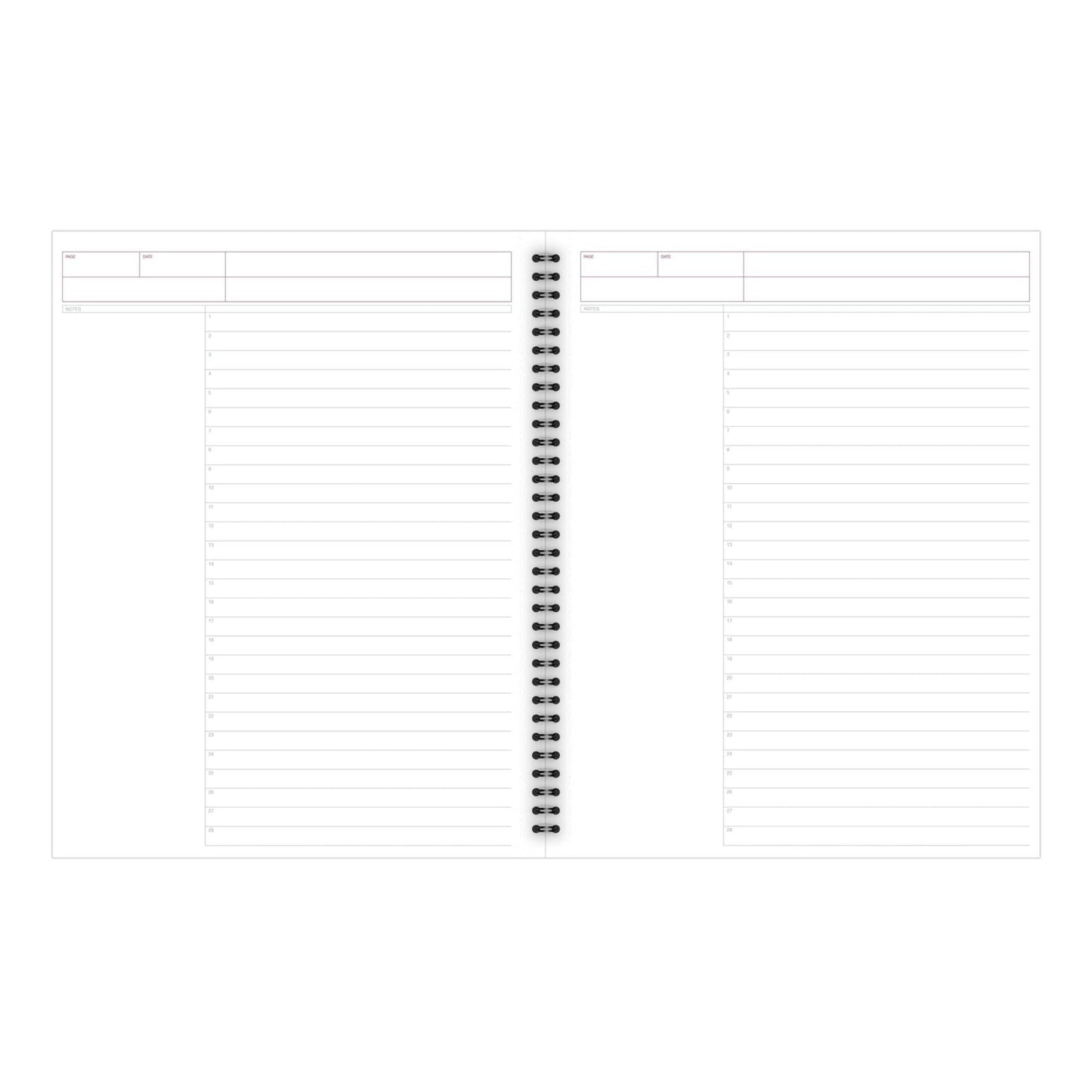 Cambridge® Limited® 30% Recycled Business Notebook, 8 1/4" x 11", 1 Subject, Wide Ruled, 80 Sheets, Black (06064)