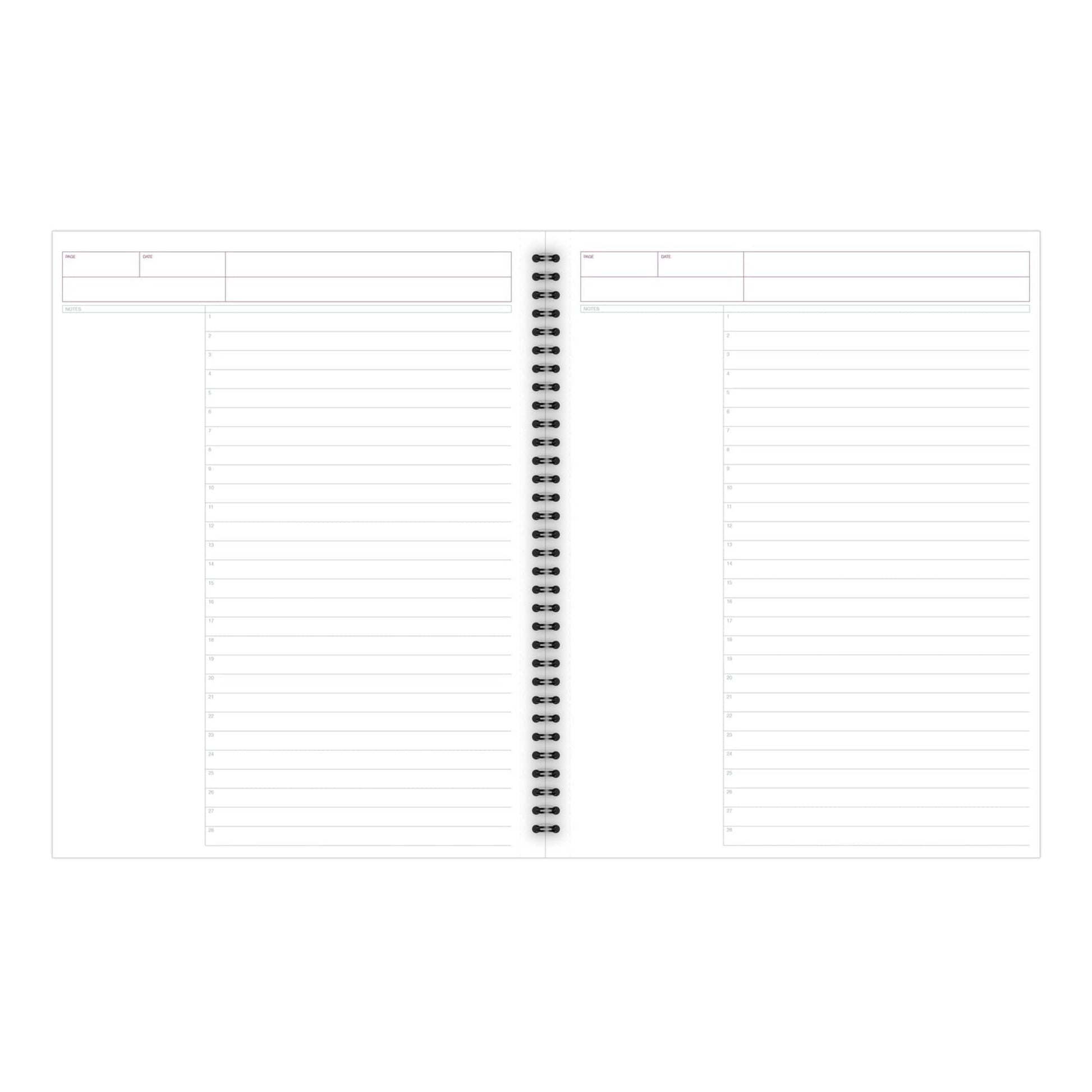 Cambridge® Limited® 30% Recycled Business Notebook, 8 1/4" x 11", 1 Subject, Wide Ruled, 80 Sheets, Black (06064)
