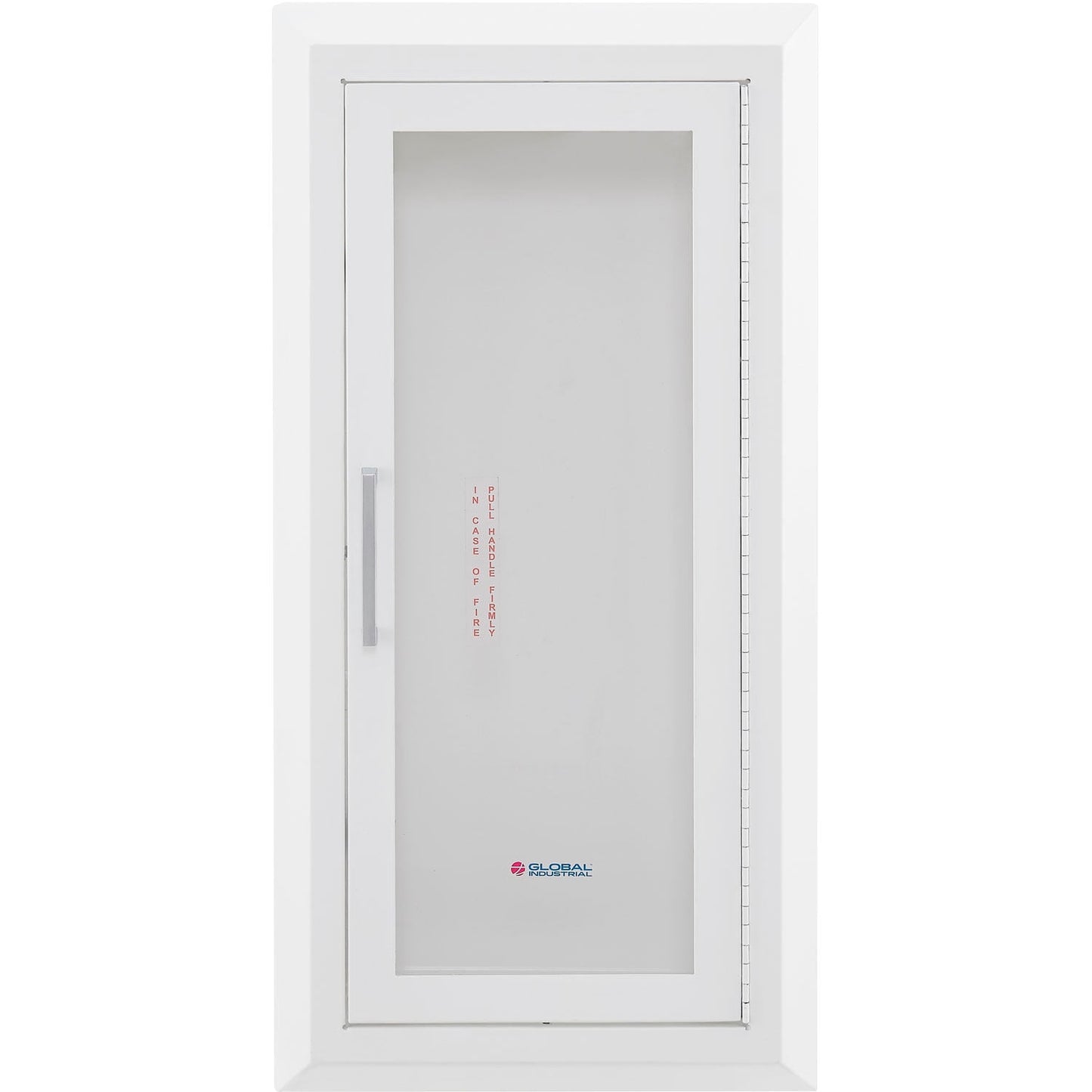Global Industrial Fire Extinguisher Cabinet, Semi-Recessed, Fits 10 Lbs.