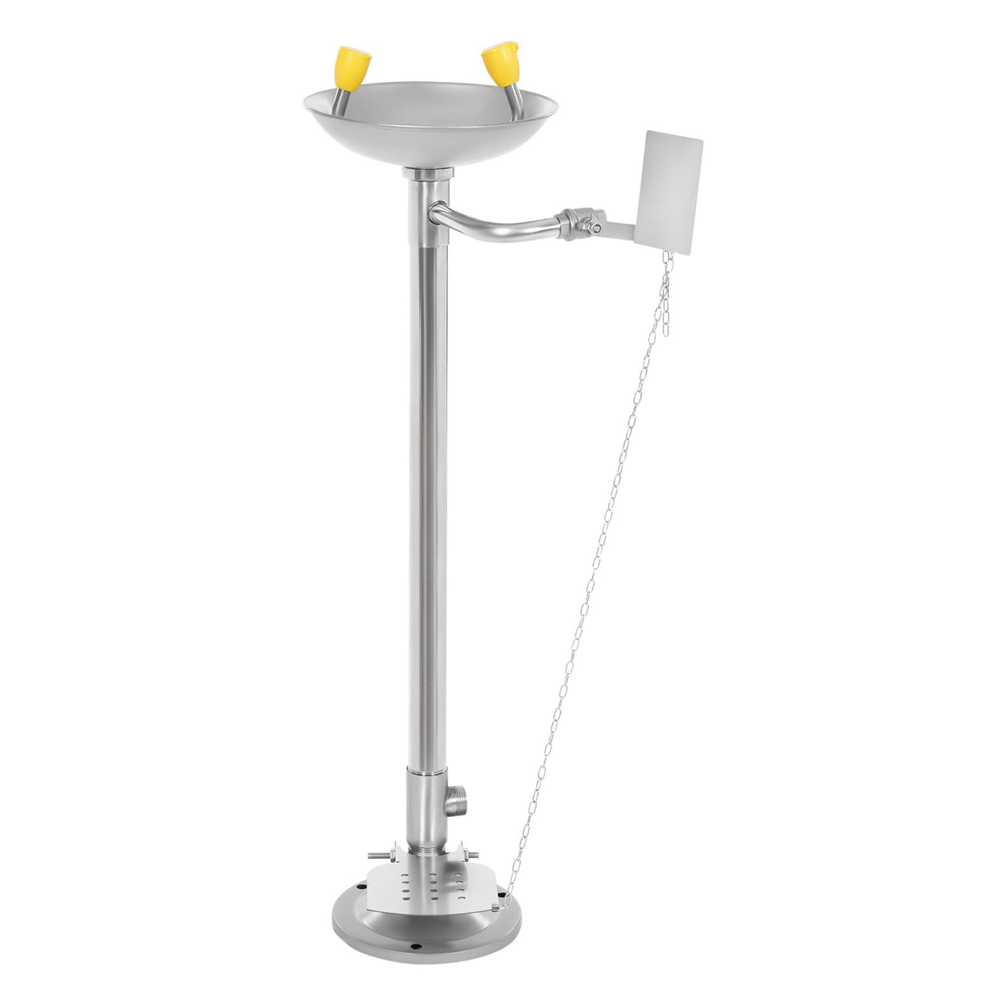 TFCFL Lab Standing Eyewash Station Stainless Steel Eye Shower Washing Unit 0.2-0.4MPa