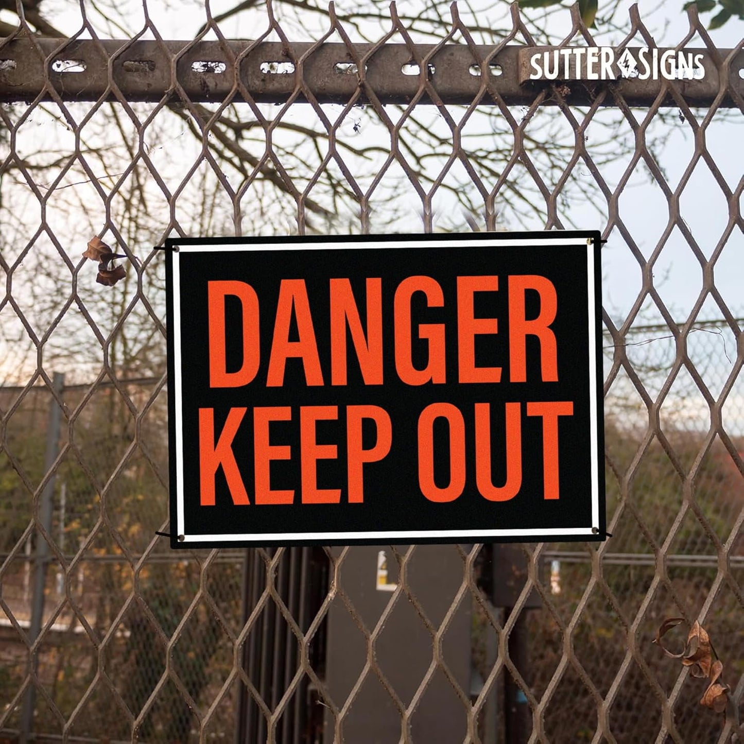Danger Keep Out Sign | Private Property No Trespassing Keep Out Sign, 10x14 Inch Rust-free Aluminum