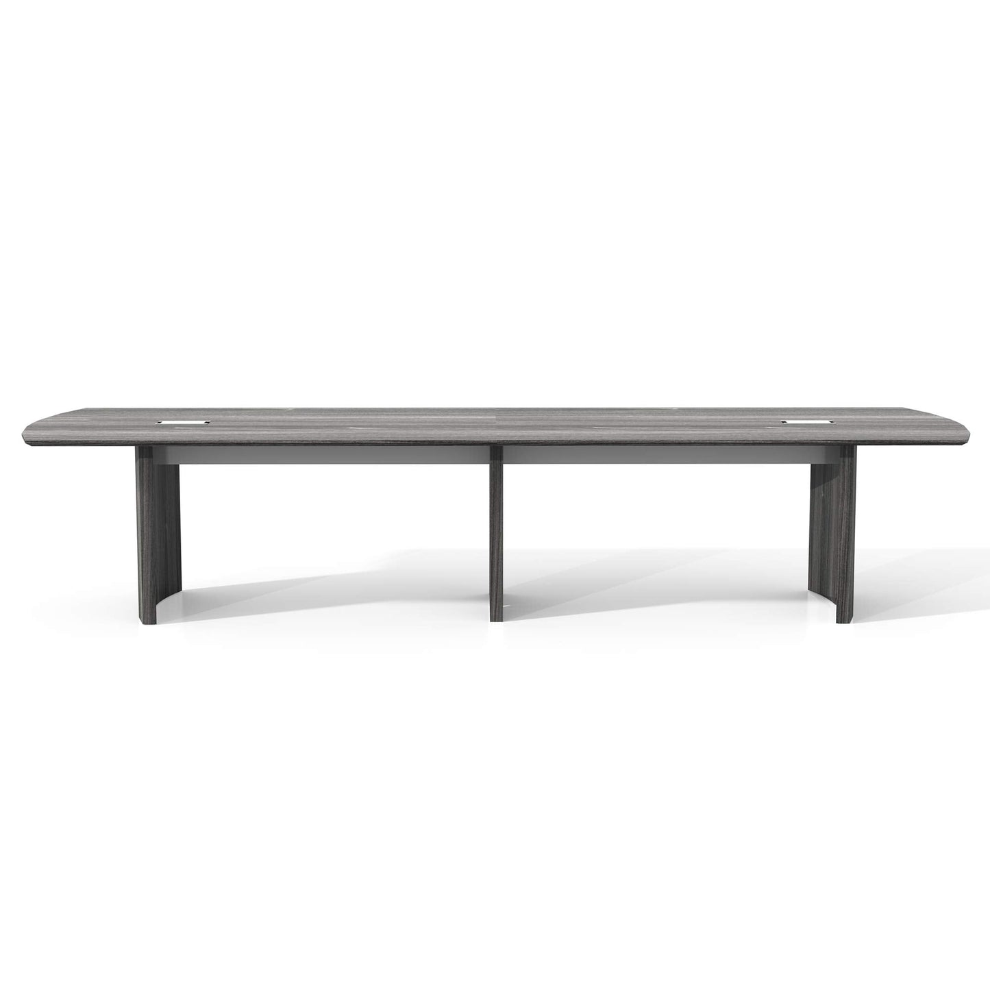 Mayline Medina Series 12' Conference Table in Gray Steel Laminate