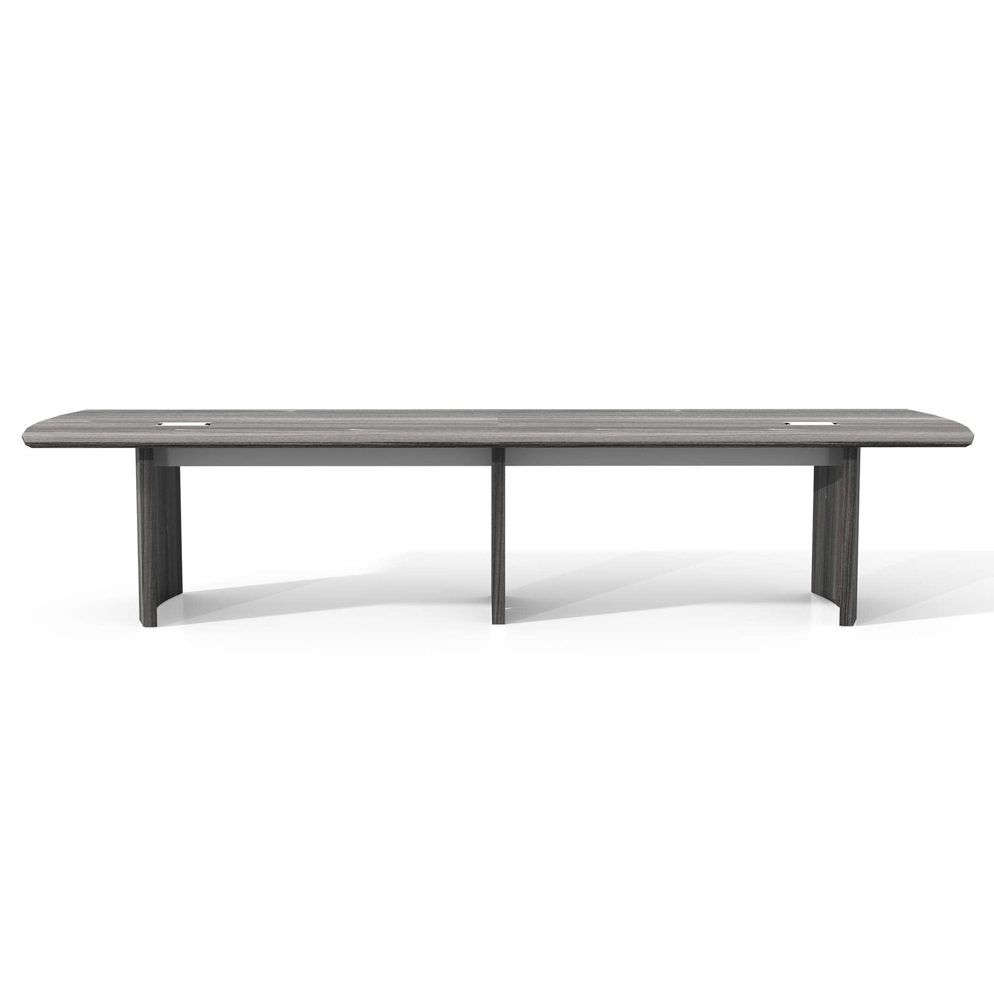 Mayline Medina Series 12' Conference Table in Gray Steel Laminate