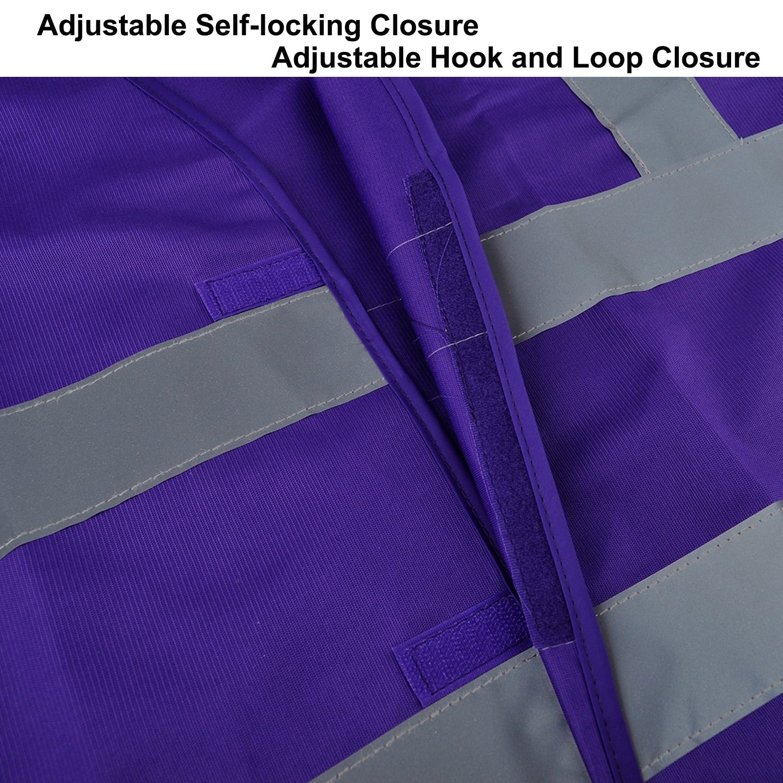 10 Pack Industrial Safety Vest with Reflective Stripes, ANSI / ISEA Class 2-Red-S