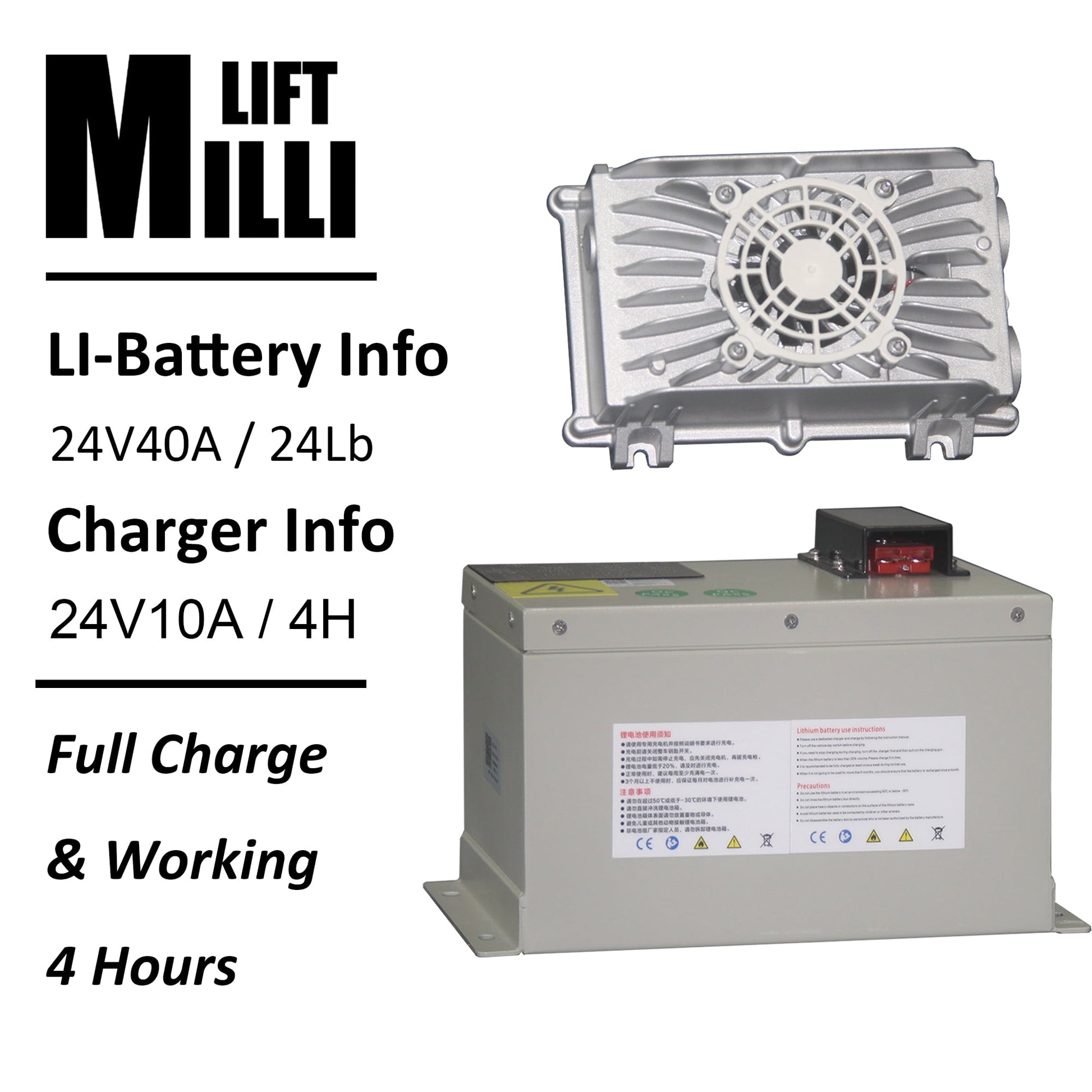 Millilift 3300LB Max Weight Electric Pallet Truck