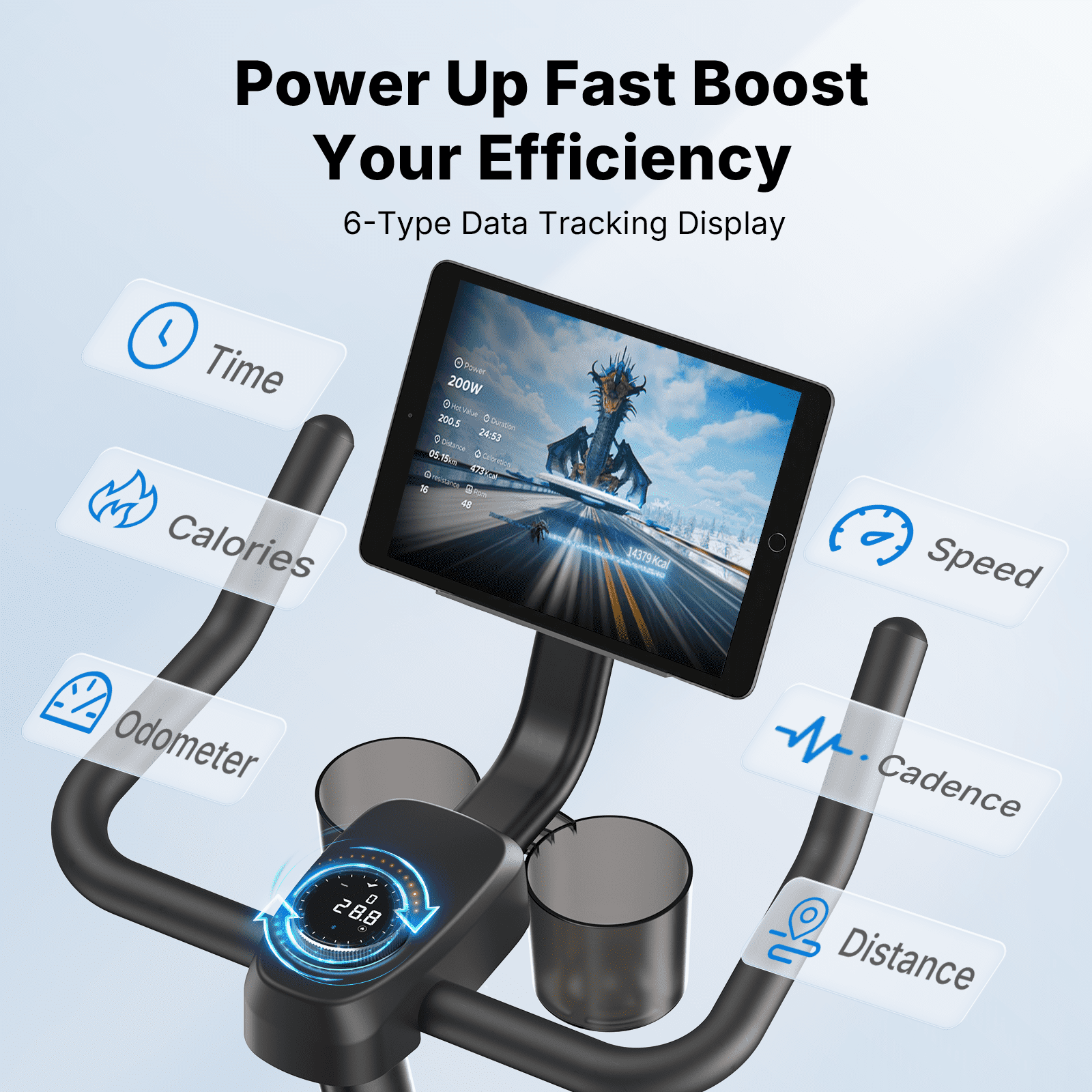 MERACH Stationary Exercise bike with Exclusive Free APP, Indoor Cycling Bicycle with 330lbs Weight Capacity, Silent Belt Drive and Comfortable Seat Cushion for Home Cardio Workout 35 Lbs Flywheel