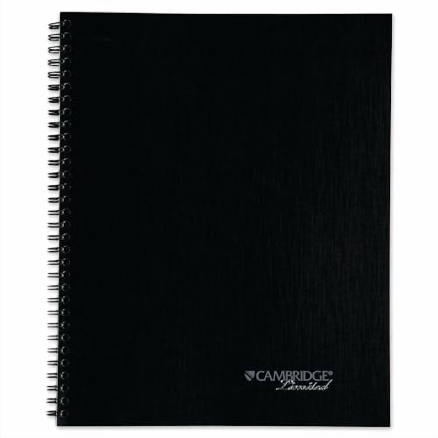 Cambridge® Limited® 30% Recycled Business Notebook, 8 1/4" x 11", 1 Subject, Wide Ruled, 80 Sheets, Black (06064)