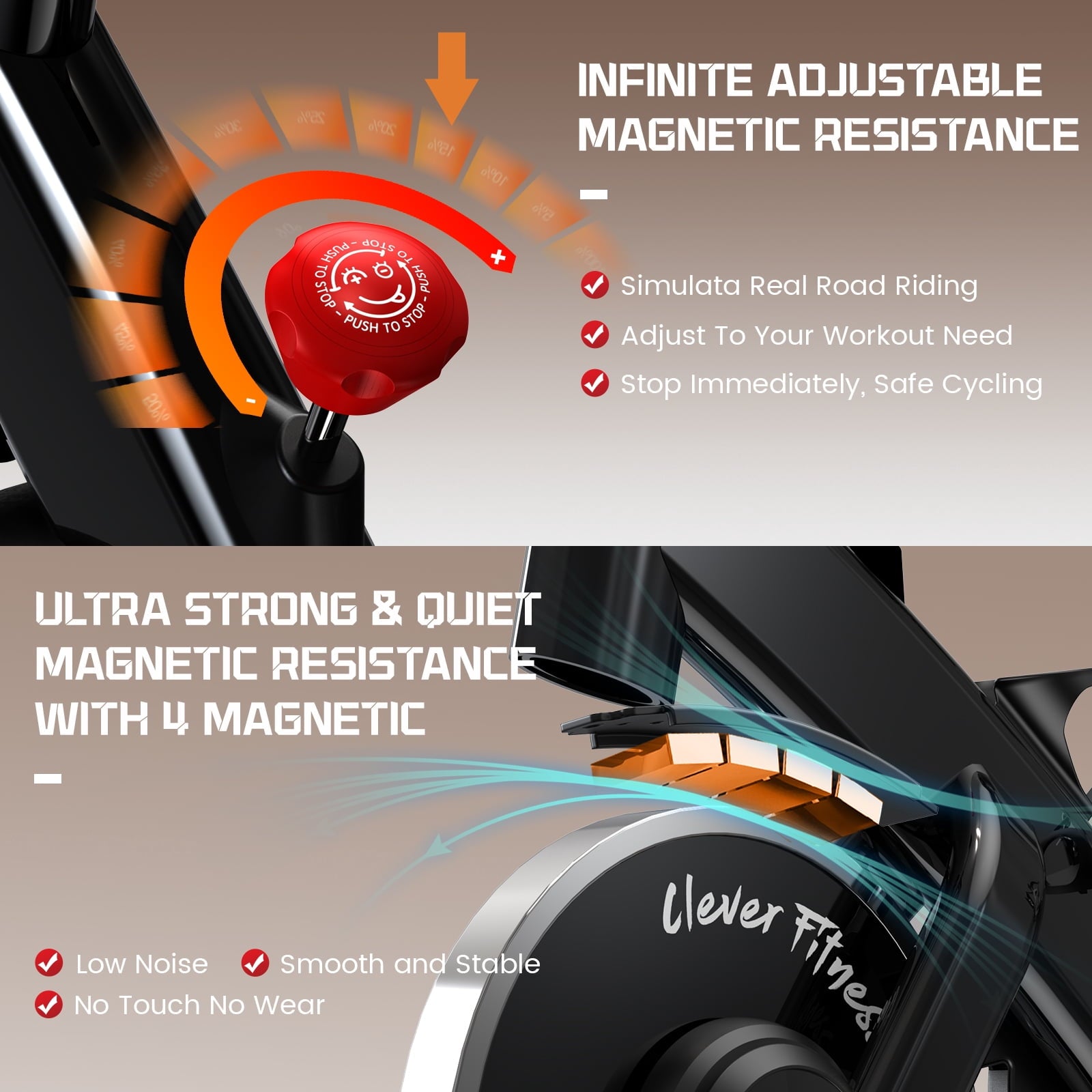LFEYYD Semi-Commercial Exercise Bike Built-in Bluetooth Pro Magnetic Stationary Bicycles for Gym Home Workout Weight up to 380LBS