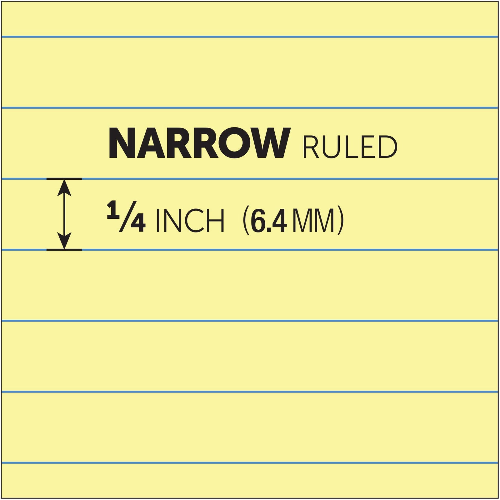 TOPS The Legal Pad Writing Pads, Jr. Legal Rule, 5 x 8, 50 Sheets, Canary, 12 Pack