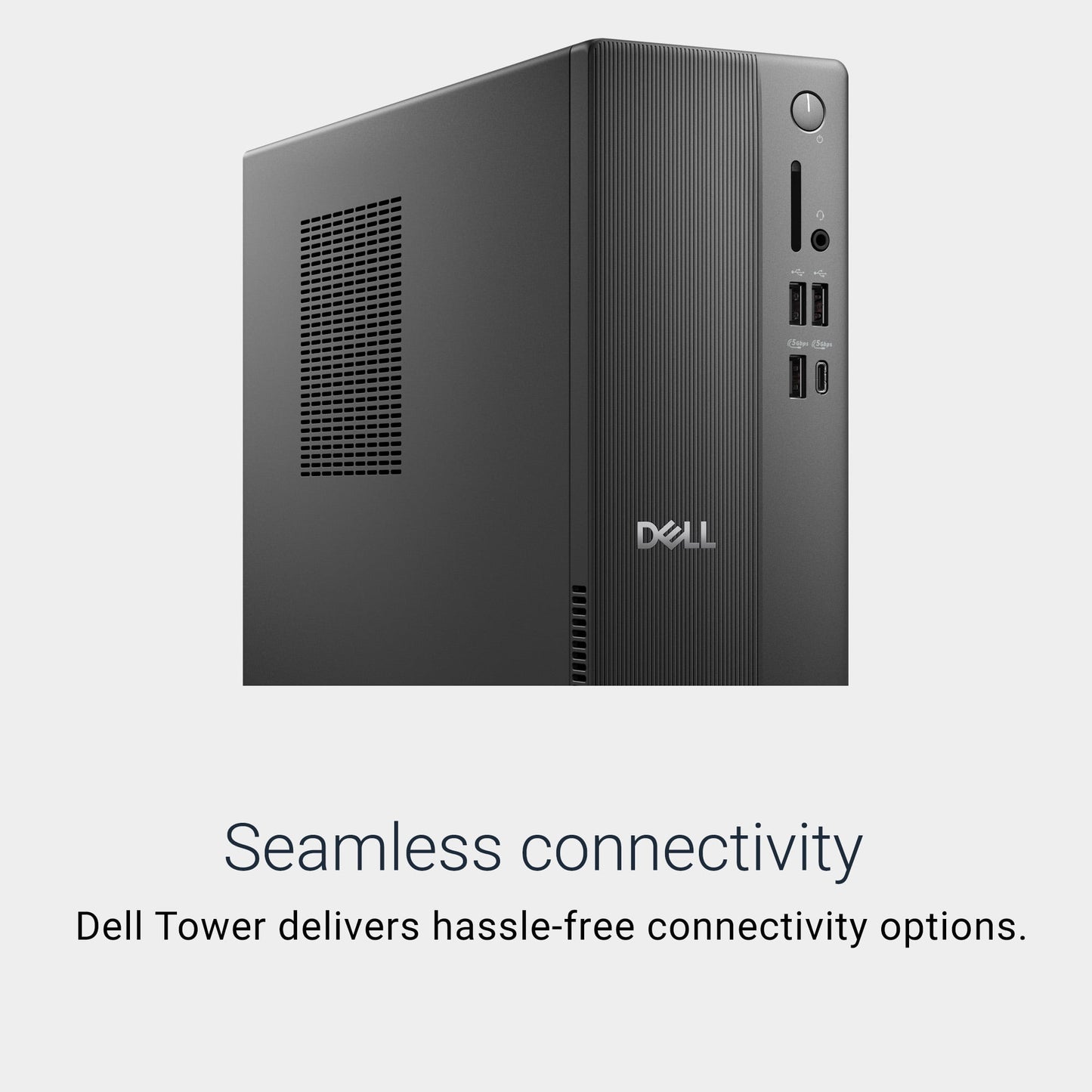 Dell Slim Desktop ECS1250 - Intel Core Ultra 7-265 Processor, Intel UHD Graphics, 16GB DDR5 5600MT/s Memory, 512GB M.2 SSD