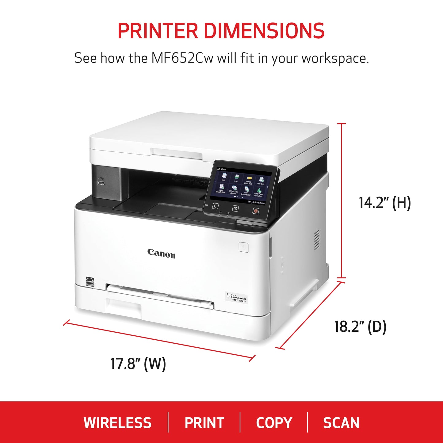 Canon imageCLASS MF652Cw Multifunction Wireless Color Laser Printer
