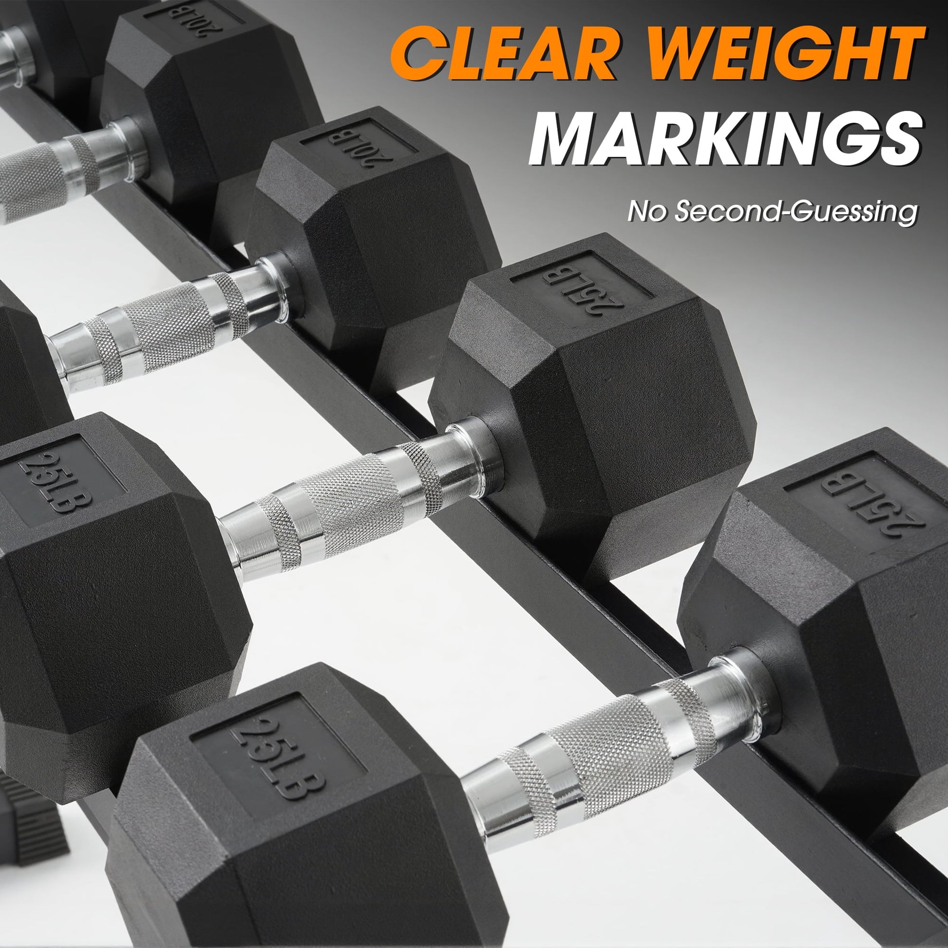 Mikolo Rubber Hex Dumbbell Set with Racks, Options in 550lbs, Strength Training Weight Set Home Gym