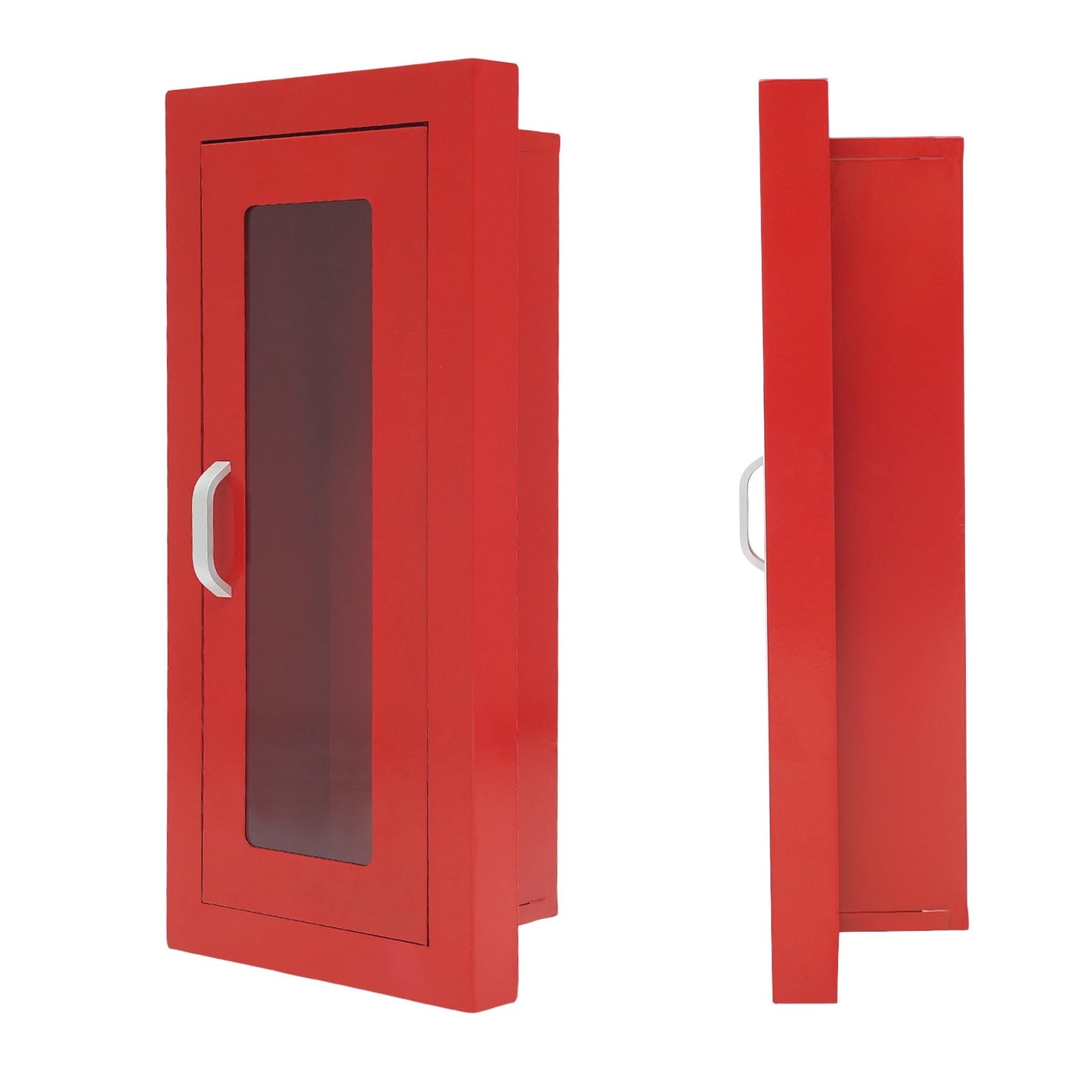 Commercial Fire Extinguisher Cabinet Semi Recessed Extinguisher Wall Cabinet for Home&Commercial Use
