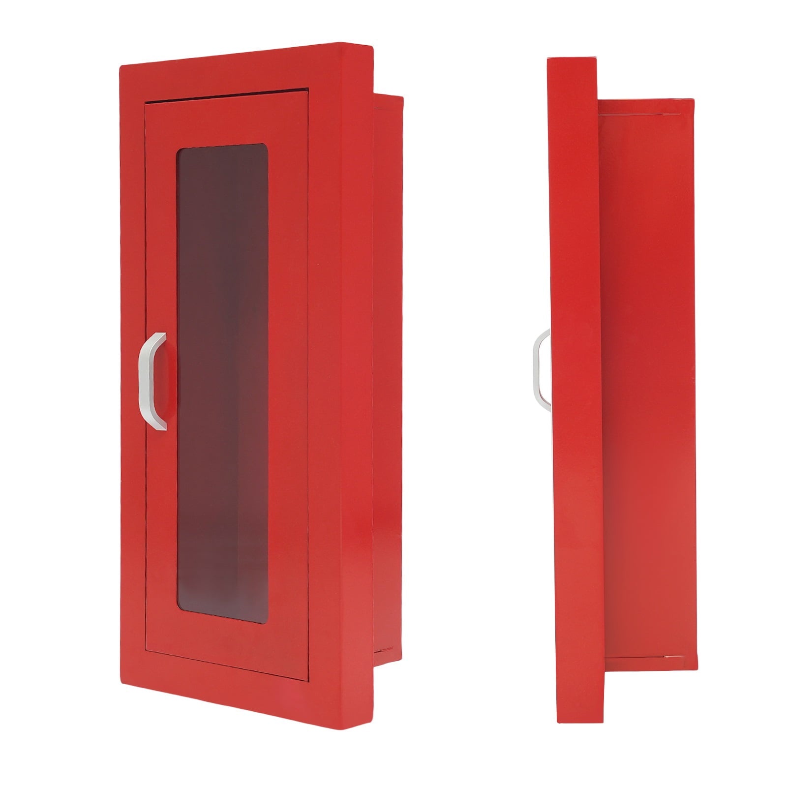 Commercial Fire Extinguisher Cabinet Semi Recessed Extinguisher Wall Cabinet for Home&Commercial Use