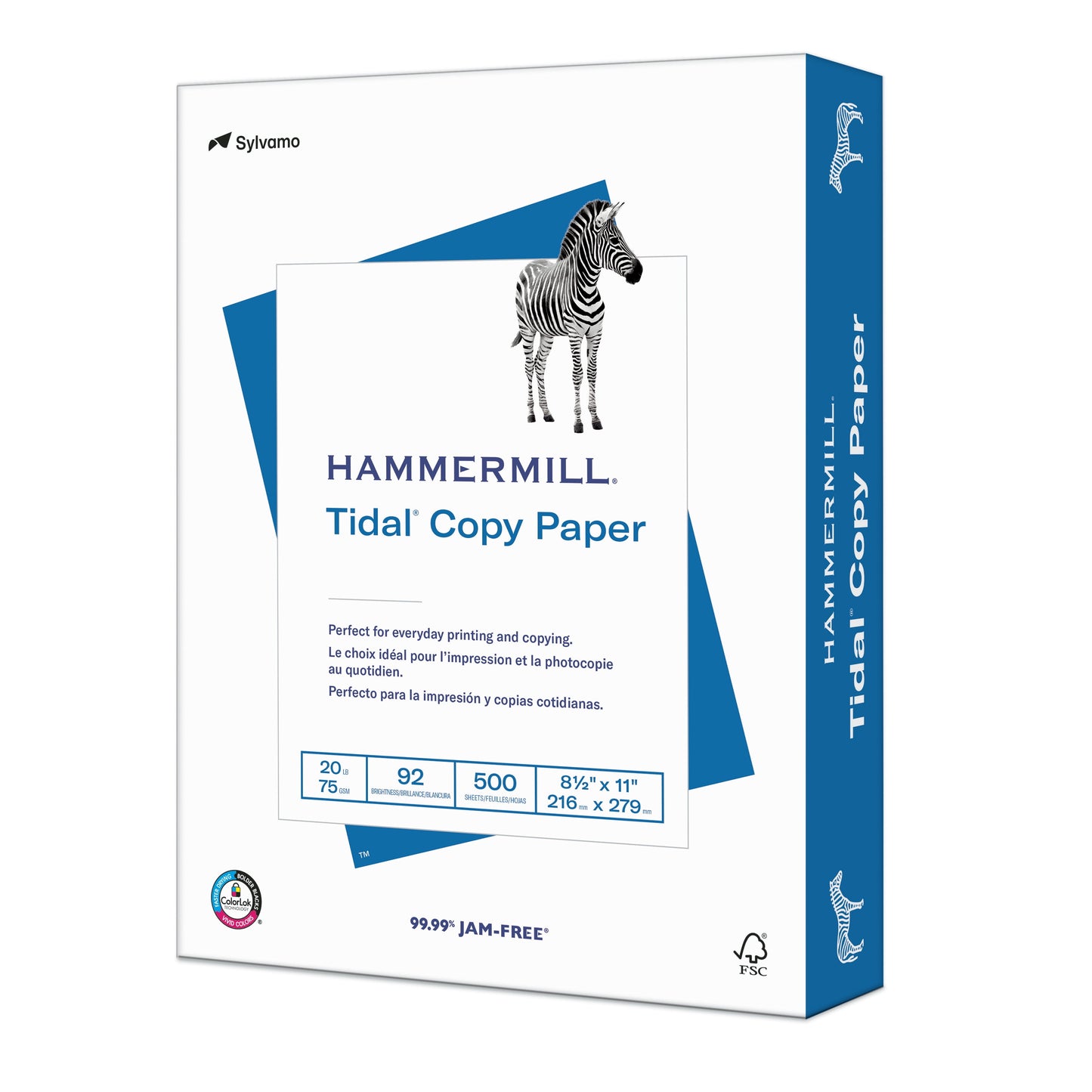 Hammermill Tidal Printer Paper, 20 lb, 8. 5 x 11, 10 Ream Case (5,000 Sheets), White