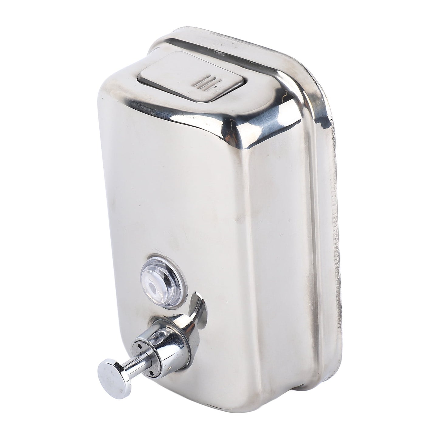 UsilkU Stainless Steel Wall Mounted Manual Soap Dispenser for Commercial & Hotel Restrooms, 16.9 oz / 500 ml