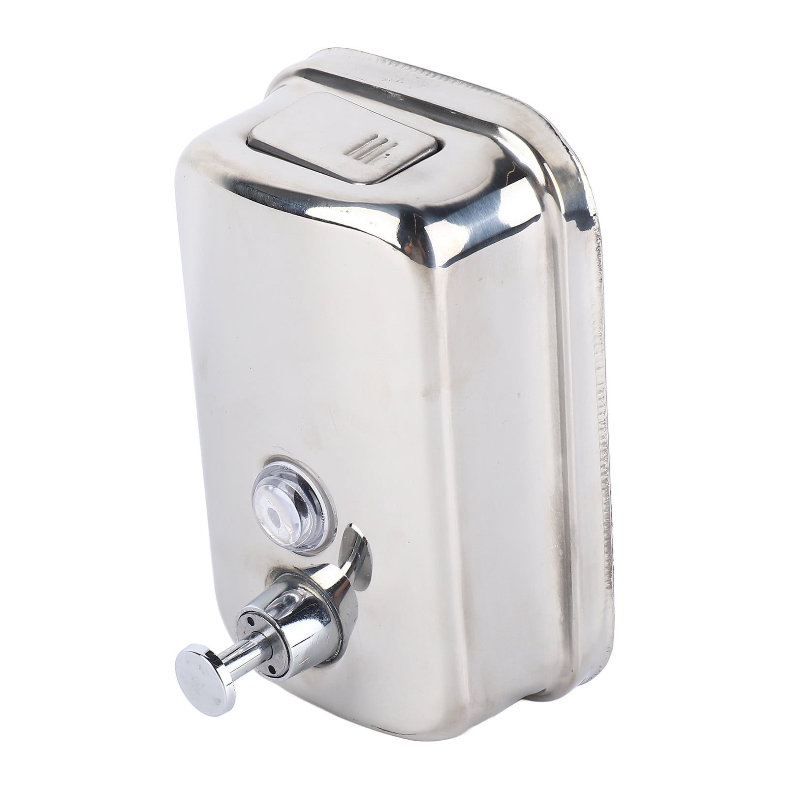 UsilkU Stainless Steel Wall Mounted Manual Soap Dispenser for Commercial & Hotel Restrooms, 16.9 oz / 500 ml