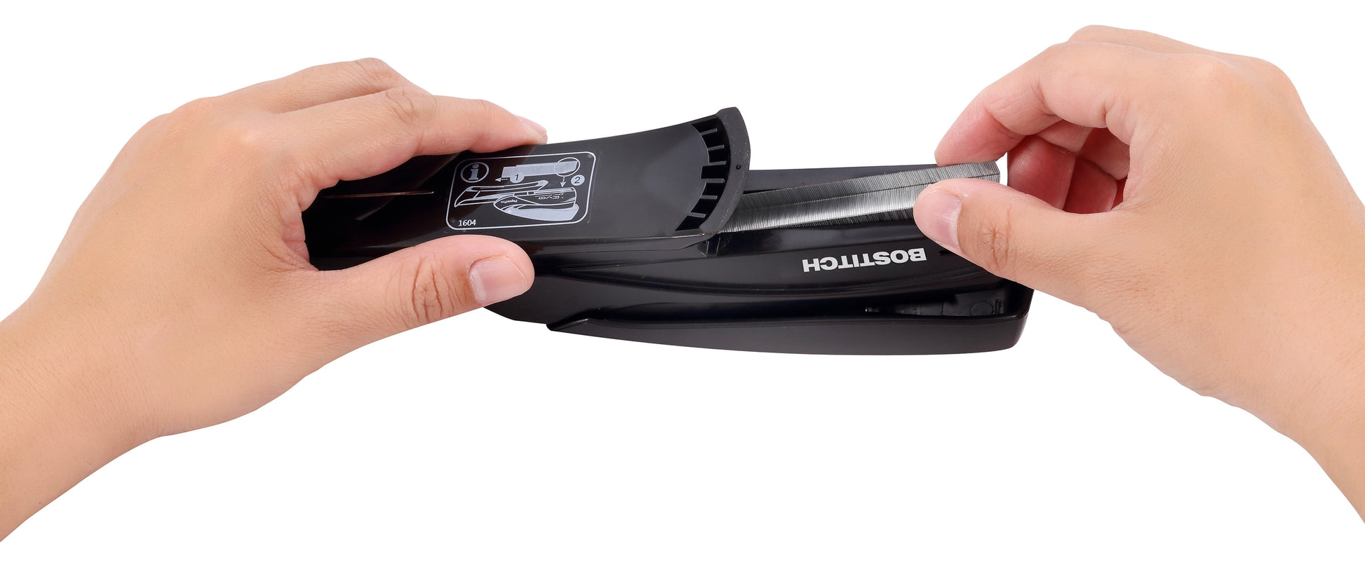 Bostitch Inspire Spring-Powered Desktop Stapler, 20 Sheet Capacity, Reduced Effort