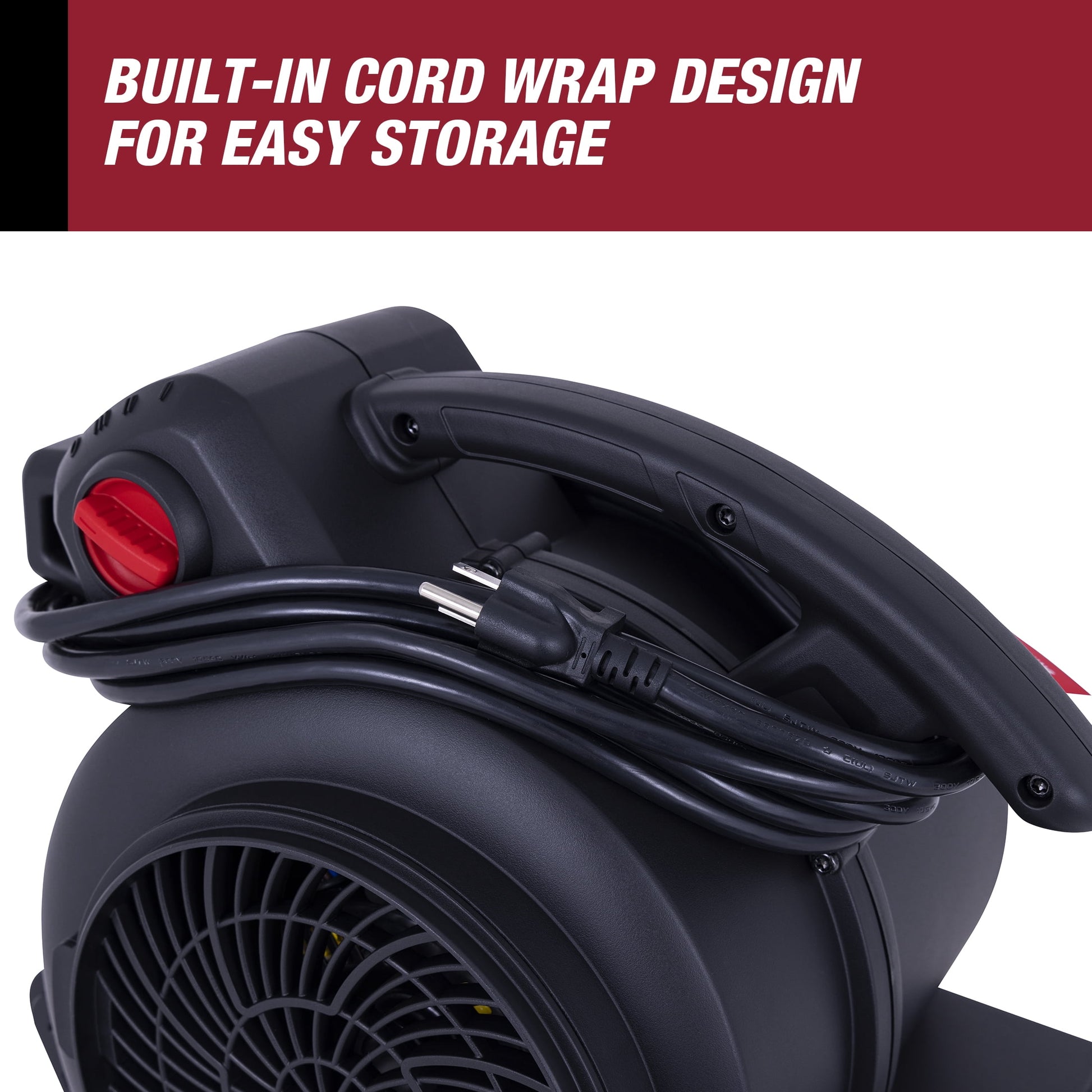 Hyper Tough 1/3 HP 1200 CFM Air Mover Blower Fan for Home Use, Workshop, and Industrial Use - 3 Speeds, 3 Adjustable Angles, and a Daisy Chain