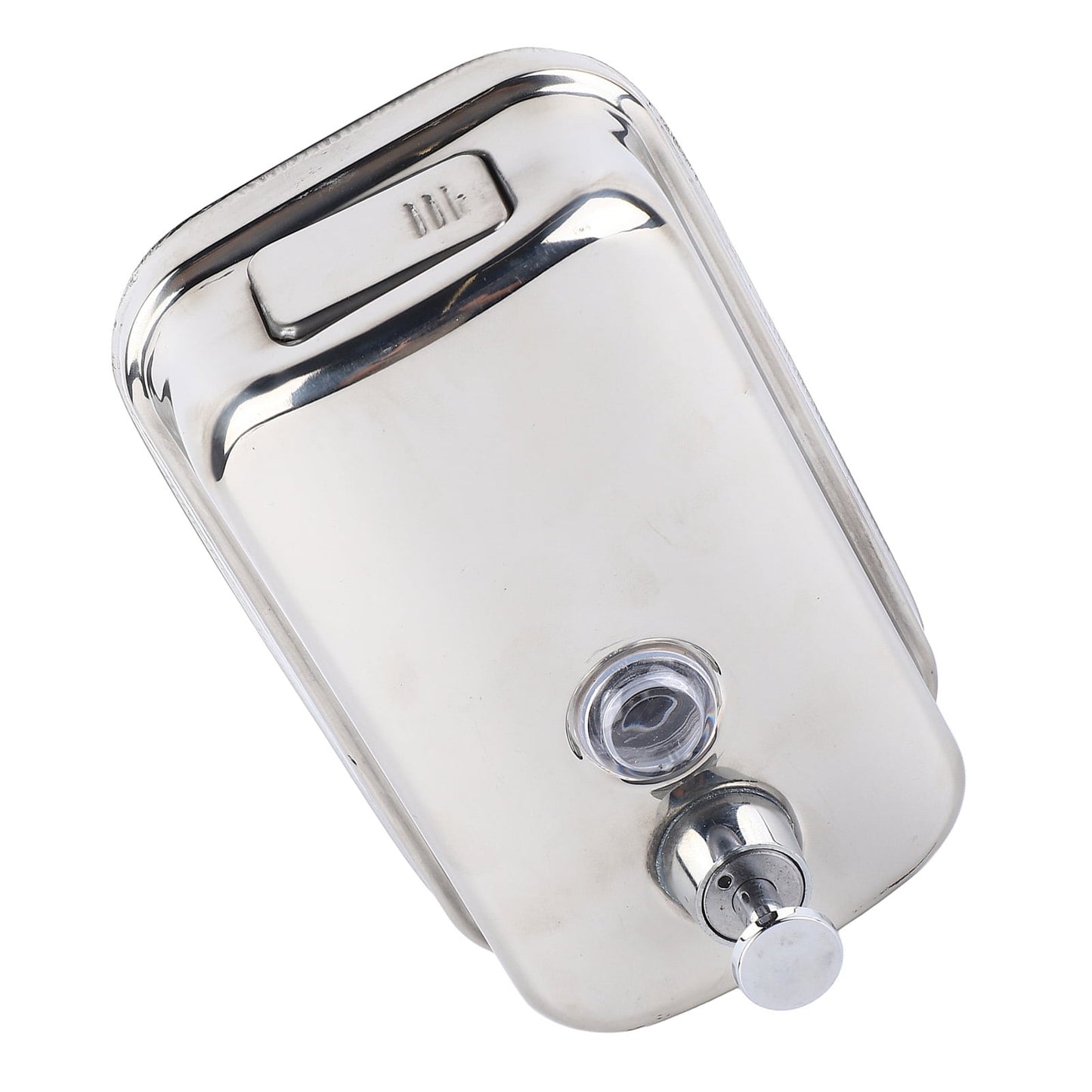 UsilkU Stainless Steel Wall Mounted Manual Soap Dispenser for Commercial & Hotel Restrooms, 16.9 oz / 500 ml