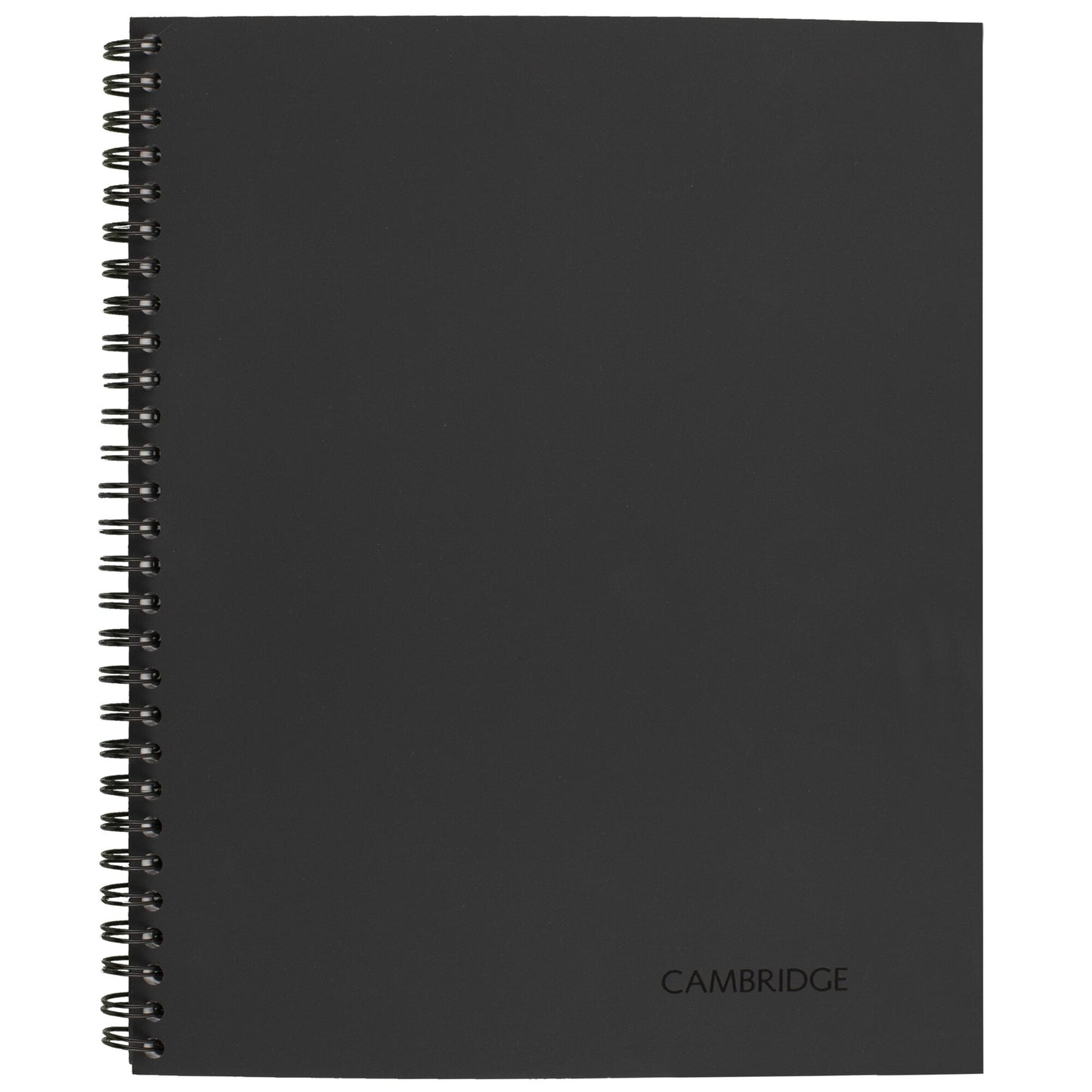 Cambridge® Limited® 30% Recycled Business Notebook, 8 1/4" x 11", 1 Subject, Wide Ruled, 80 Sheets, Black (06064)