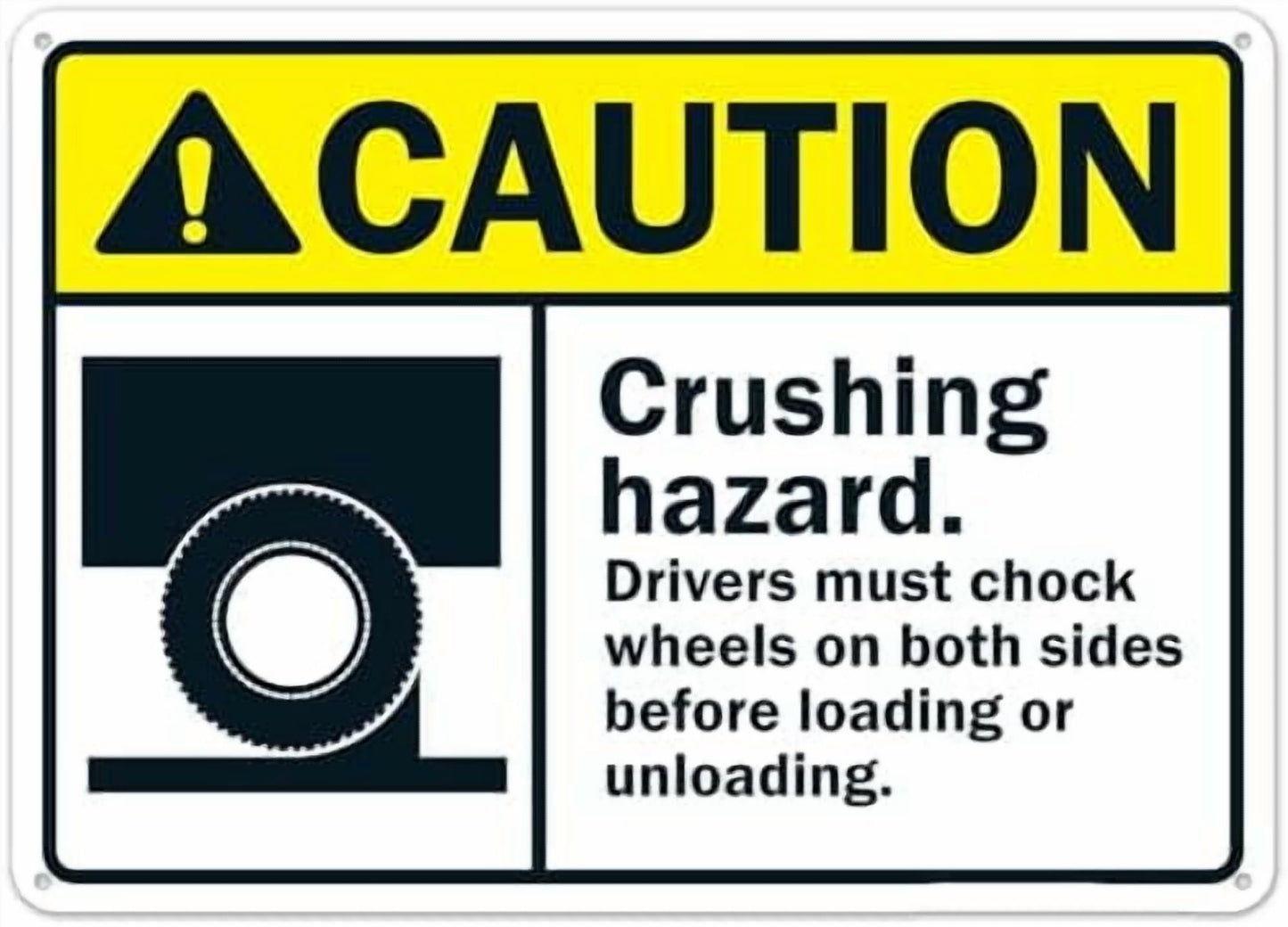 Forklift Area Look Both Ways Follow Pedestrian Walkways Sign, ANSI Caution Sign Facility Signs, Traffic Signs Metal Sign NO.28594 Metal Tin Sign 8x12 Inch