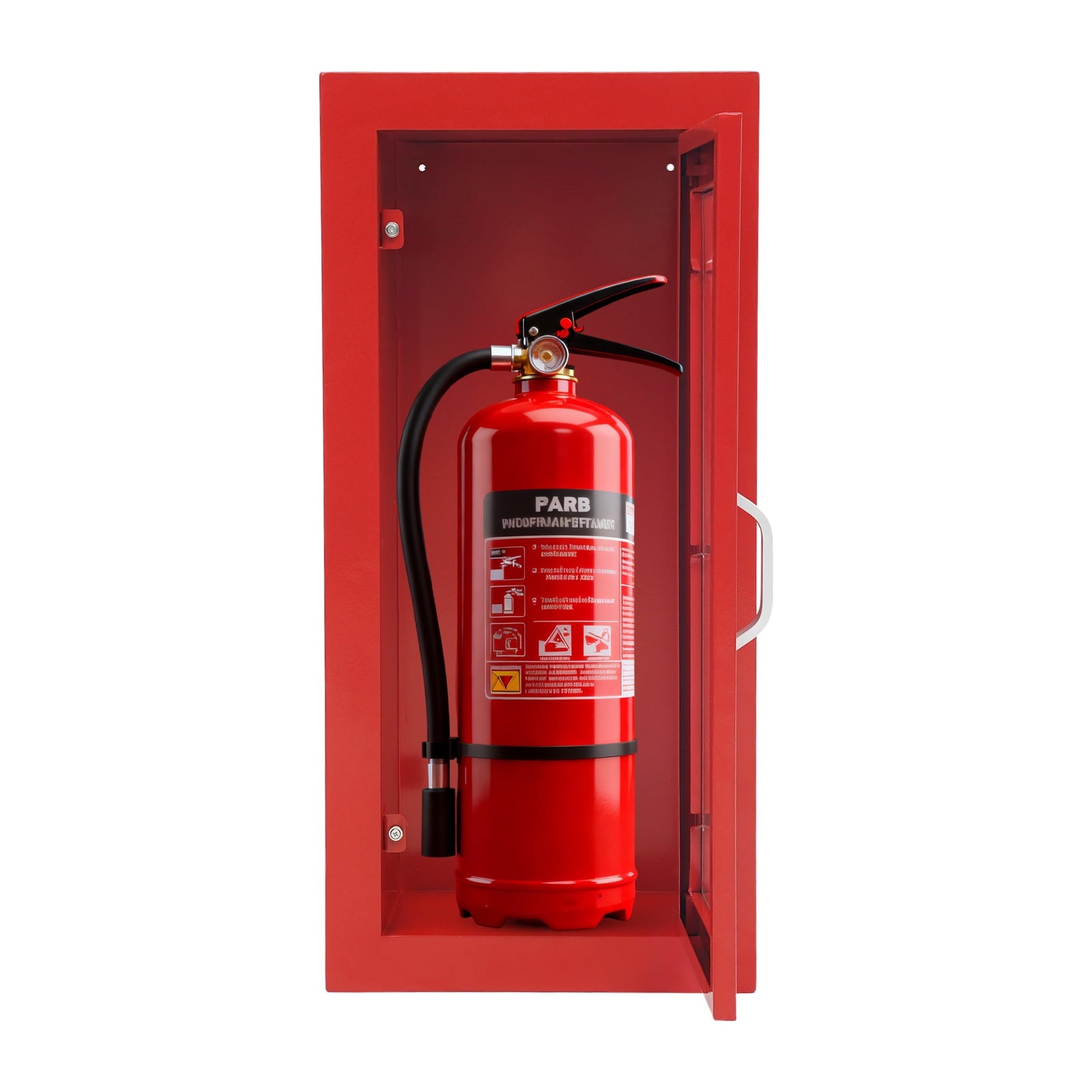 Commercial Fire Extinguisher Cabinet Semi Recessed Extinguisher Wall Cabinet for Home&Commercial Use