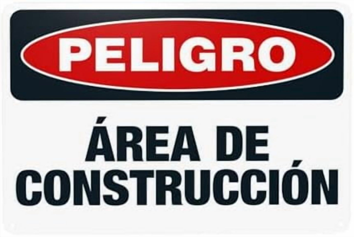 Glasses Shoes And Hard Hats Required When Working Warning Sign, Construction Metal Signs for Business Home Garage Street Wall Caution Custom Decor 8 x 12 Inch