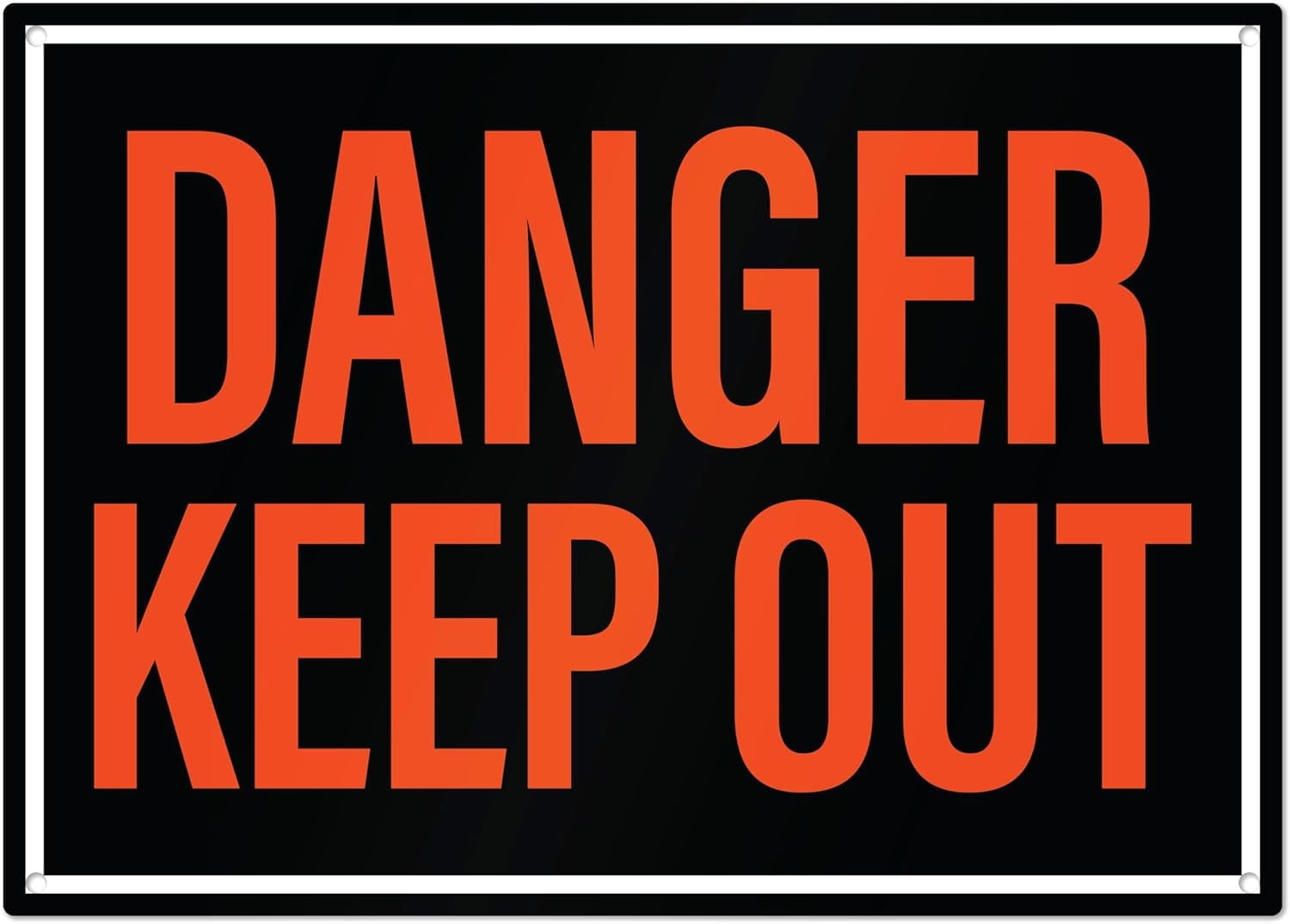 Danger Keep Out Sign | Private Property No Trespassing Keep Out Sign, 10x14 Inch Rust-free Aluminum