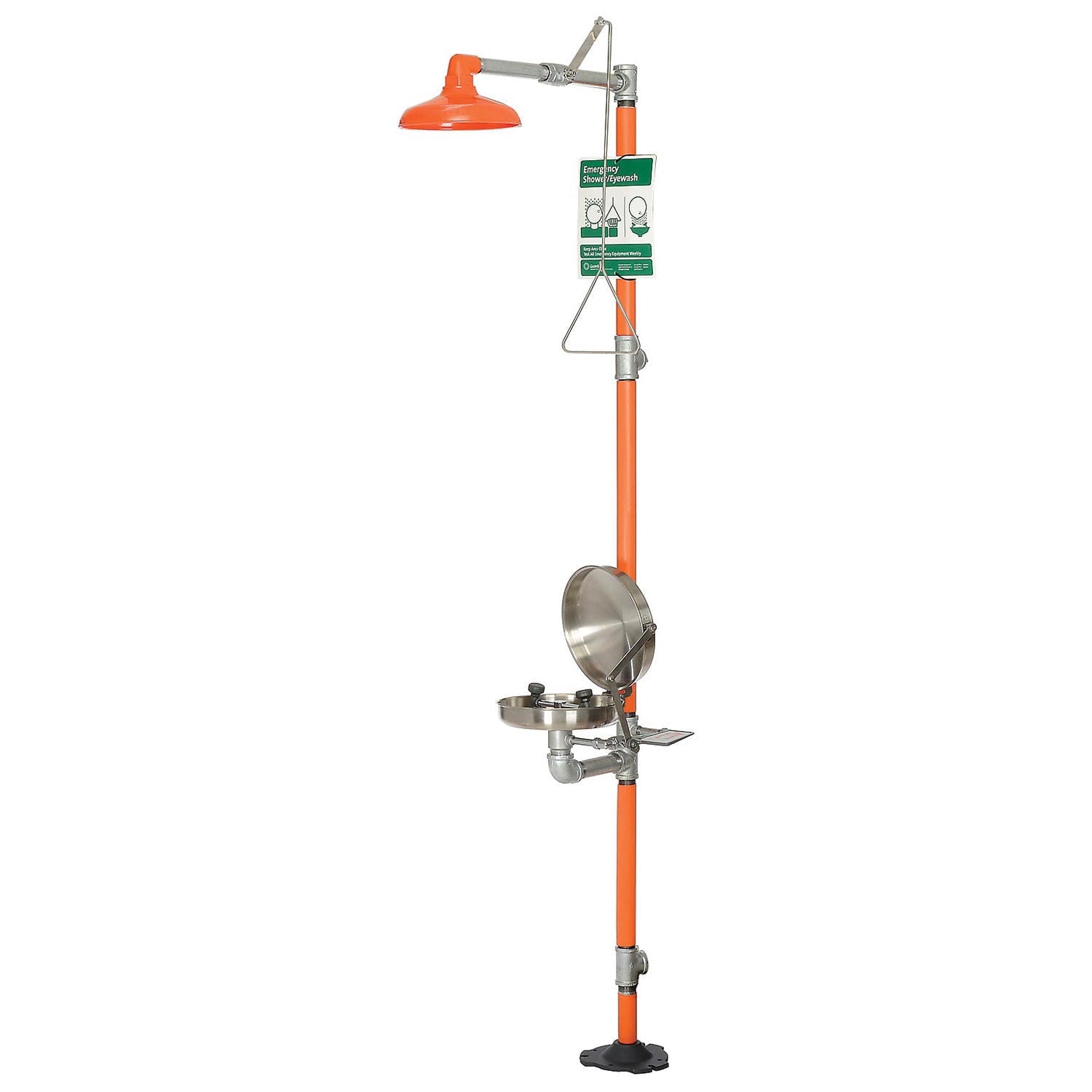 Guardian Equipment Safety Station with Eye Wash Stainless Steel Bowl and Cover G