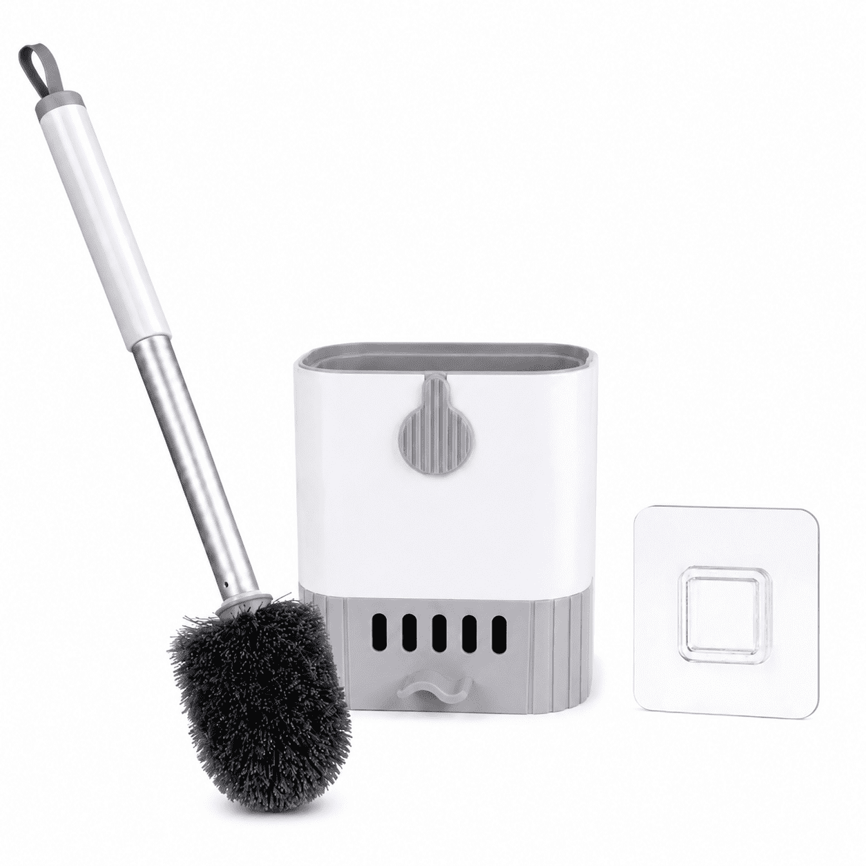 ITTAHO 2-in-1 Toilet Plunger & Toilet Bowl Brush Set, Bathroom Cleaning Tool with Holder
