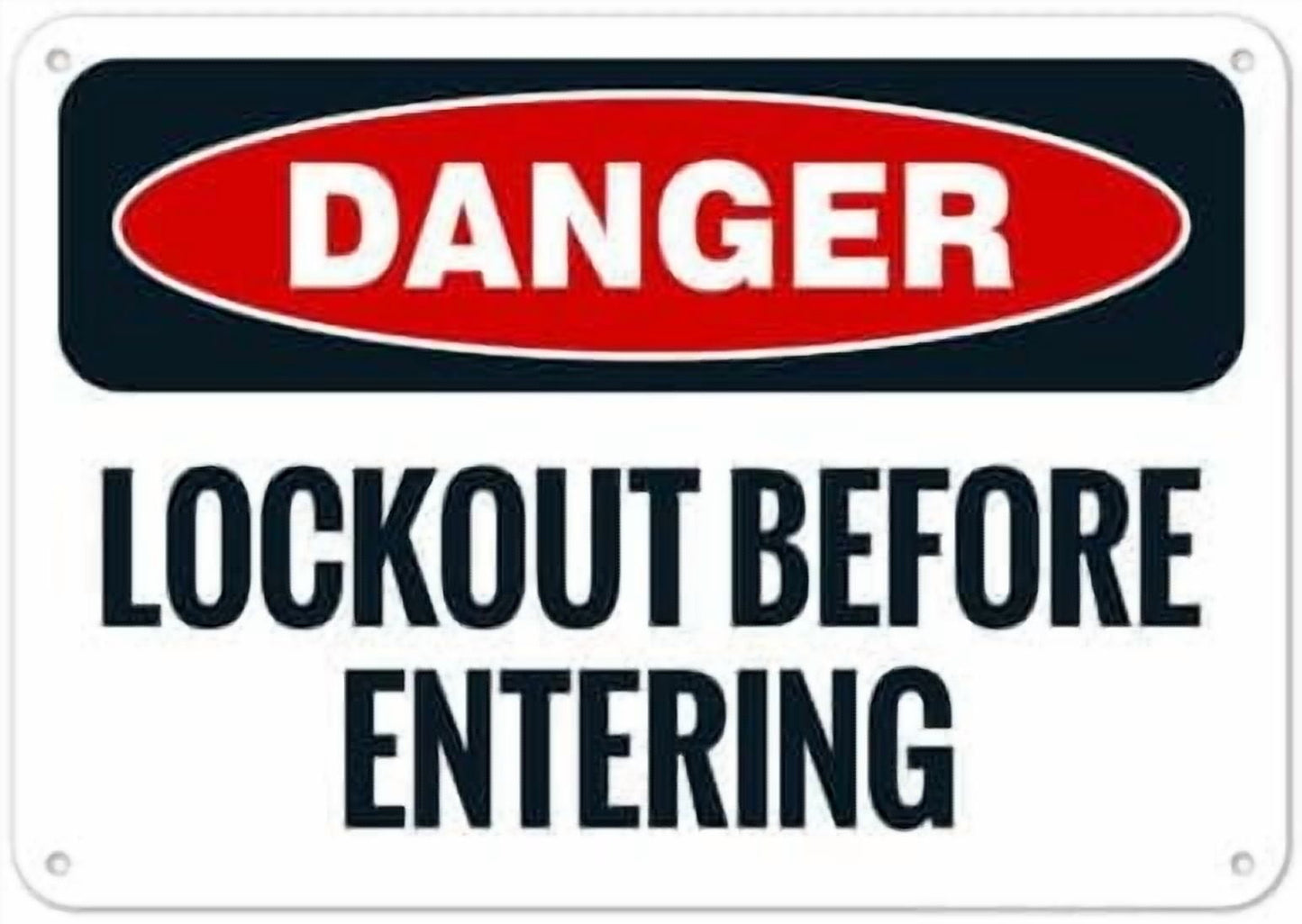 Forklift Area Look Both Ways Follow Pedestrian Walkways Sign, ANSI Caution Sign Facility Signs, Traffic Signs Metal Sign NO.28594 Metal Tin Sign 8x12 Inch