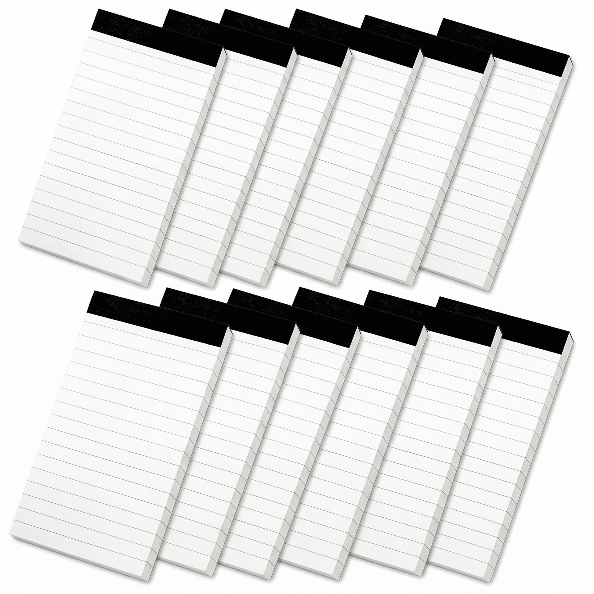 TAVENE 12 Pack Small Notepads, 3 x 5 Inch Lined Memo Pads, 30 Sheets Each, Desk Writing Pads for Office Use