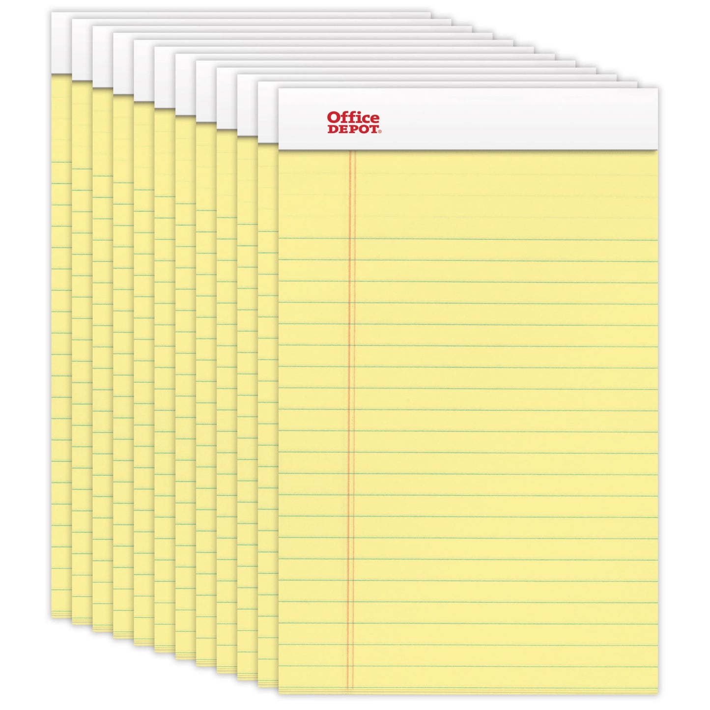 TOPS The Legal Pad Writing Pads, Jr. Legal Rule, 5 x 8, 50 Sheets, Canary, 12 Pack