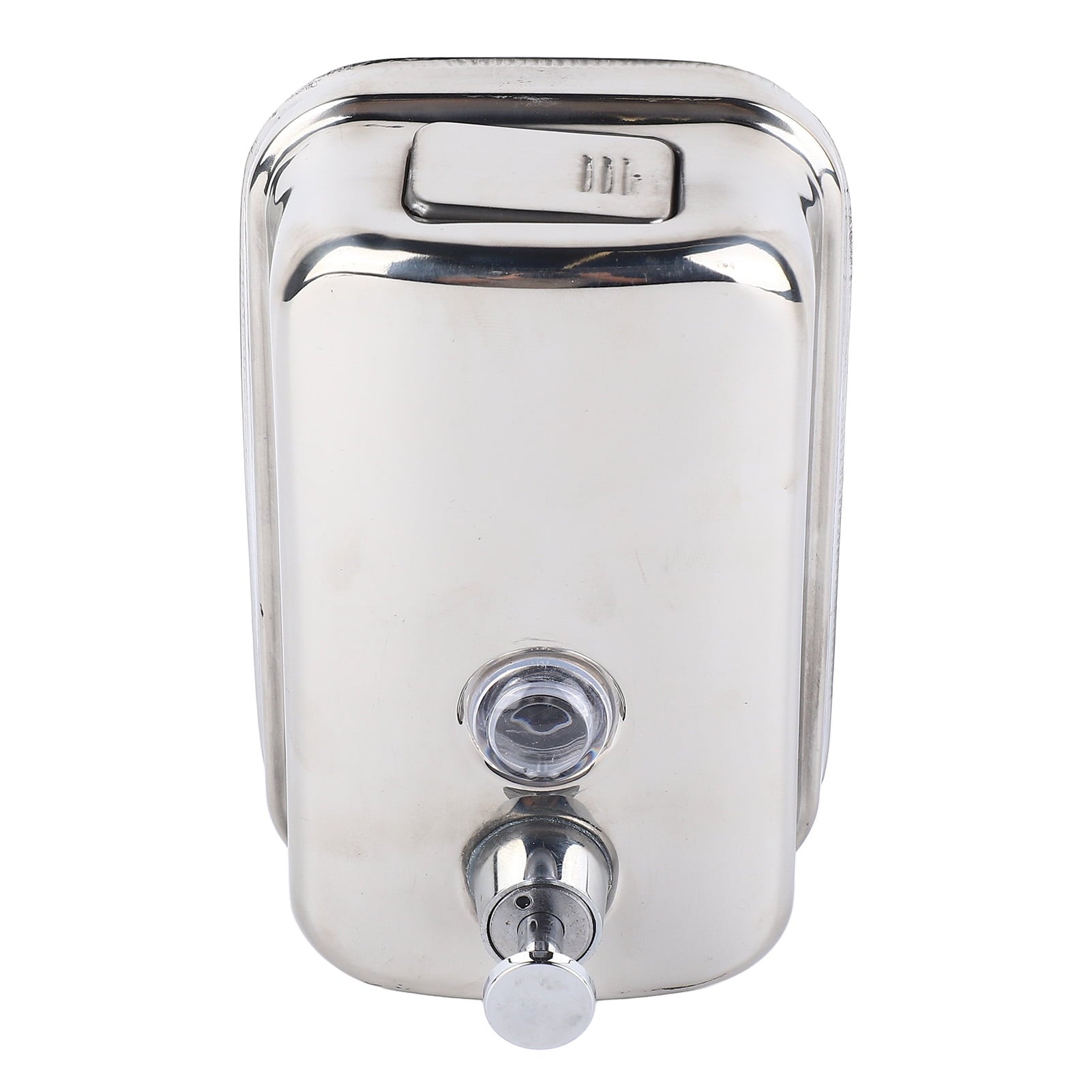 UsilkU Stainless Steel Wall Mounted Manual Soap Dispenser for Commercial & Hotel Restrooms, 16.9 oz / 500 ml