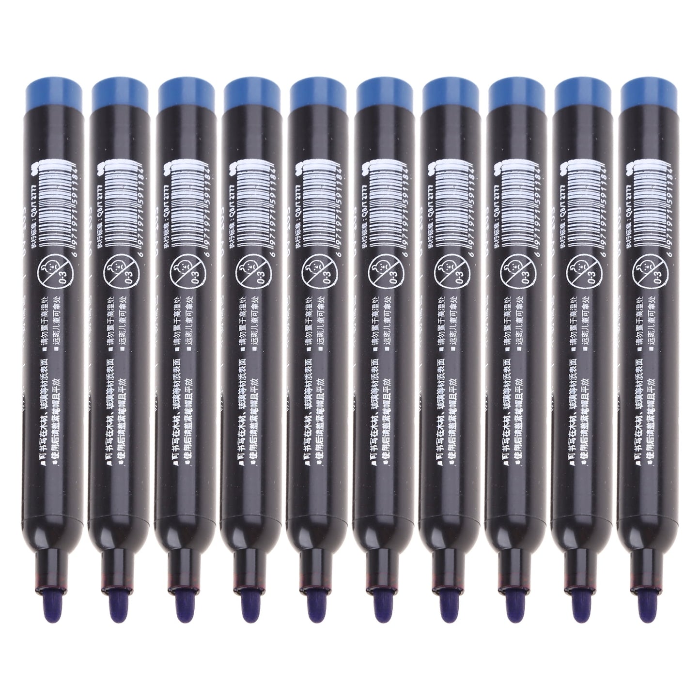 SIEYIO Permanent Marker Medium Point Black/Red/Blue Office Stationery Marking Writing Tool for Plastic Canvas Glass Mugs 10 Set