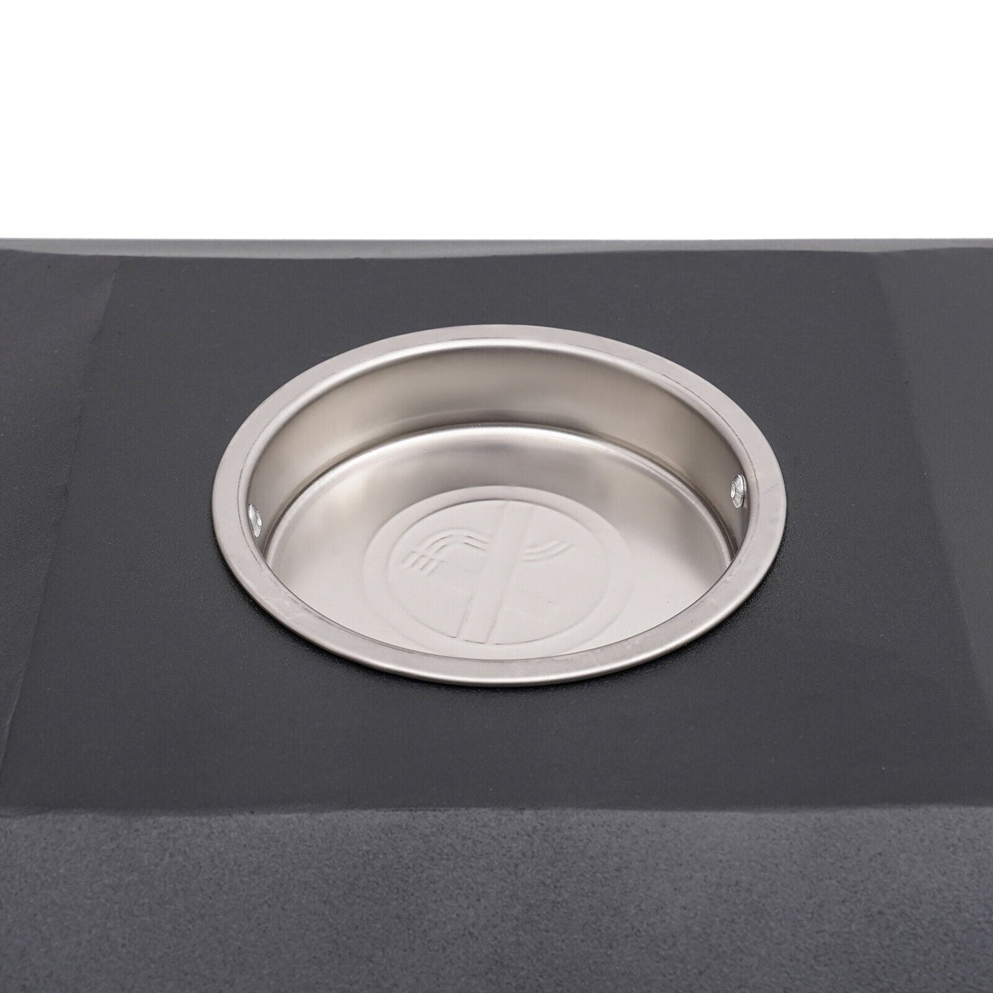 38-Gallon Outdoor Trash Can with Build-in Ashtray Industrial Waste Trash Can Waste Container Stainless Steel Industrial Durable Trash Can