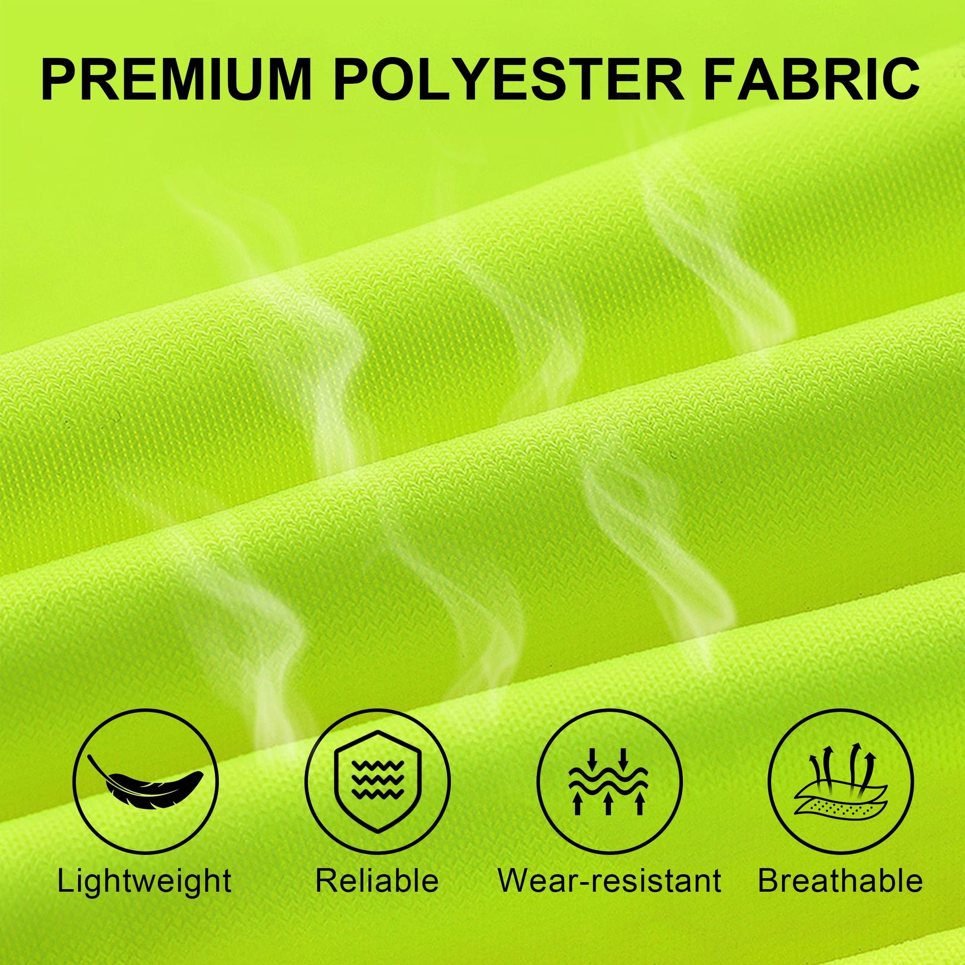 cyrico 2 Pack Safety Vests with Reflective Strips and 4 Reflective Arm Bands, High Visibility Zipper Front Vests for Men and Women, Suitable for Running, Cycling, Walking, Outdoor Activities
