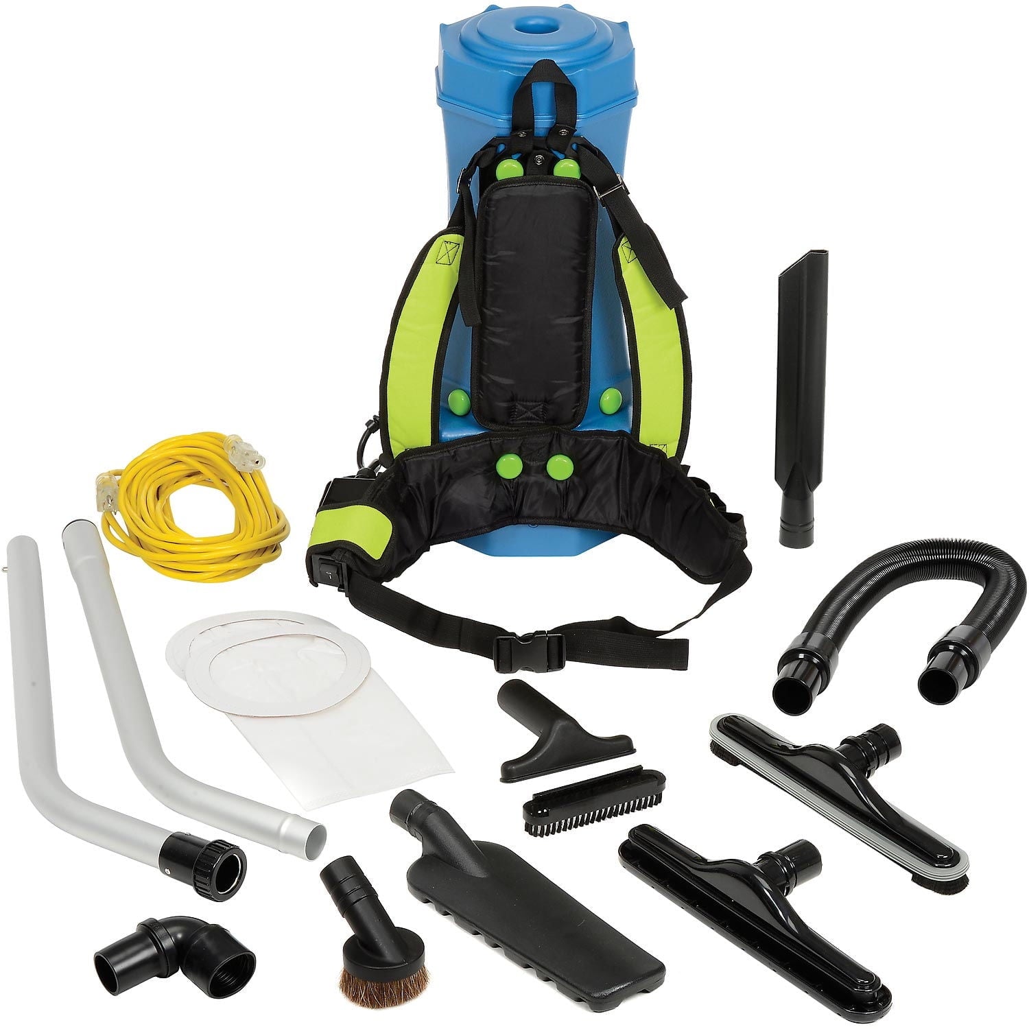 HEPA Backpack Vacuum w/8-Piece Tool Kit, 6 Quart