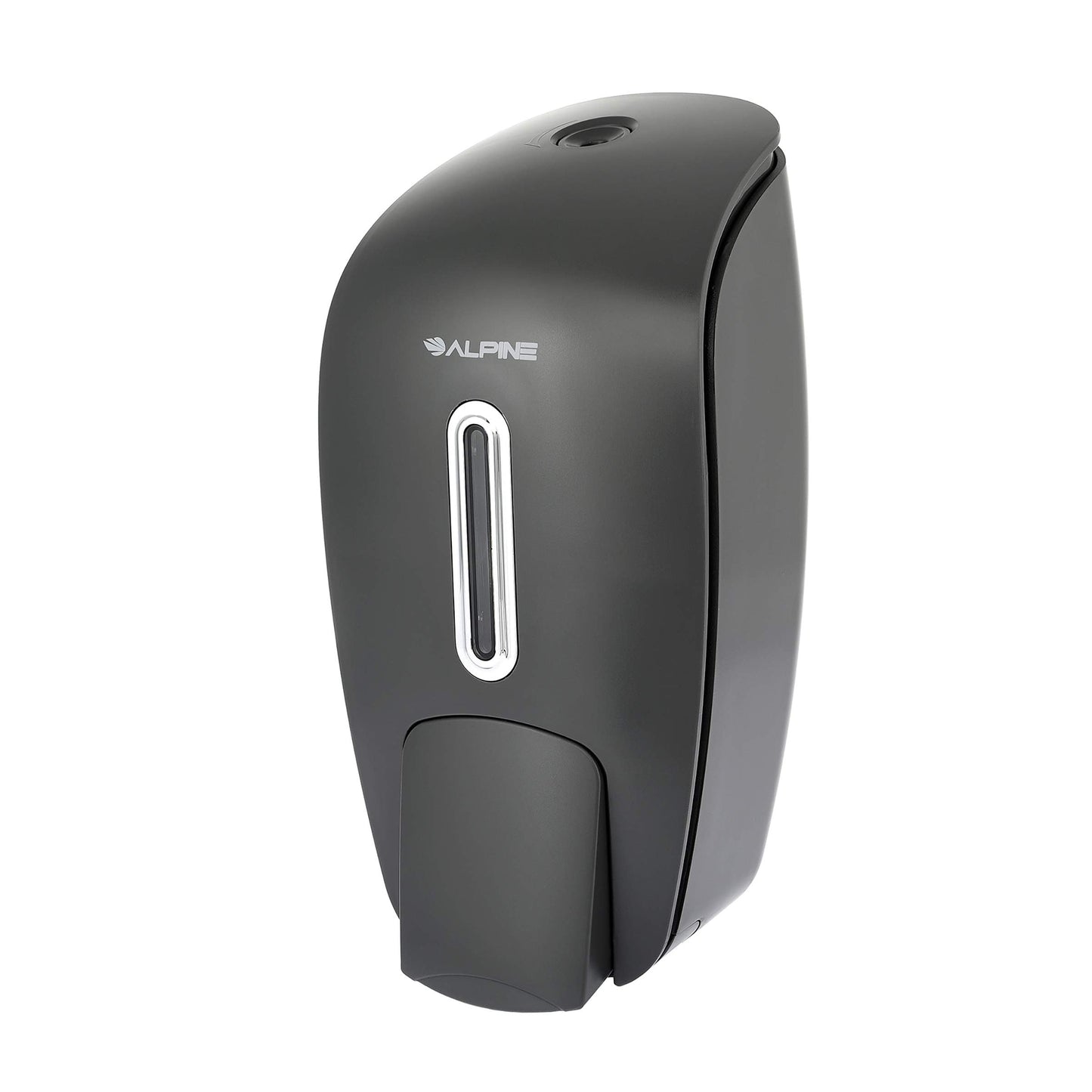 Alpine Manual Soap Dispenser Wall Mount - Commercial Soap Dispenser Wall Mounted for Liquid Soap & Hand Sanitizer Perfect for Bathroom, Kitchen, Refillable 800 ml Capacity (Grey)