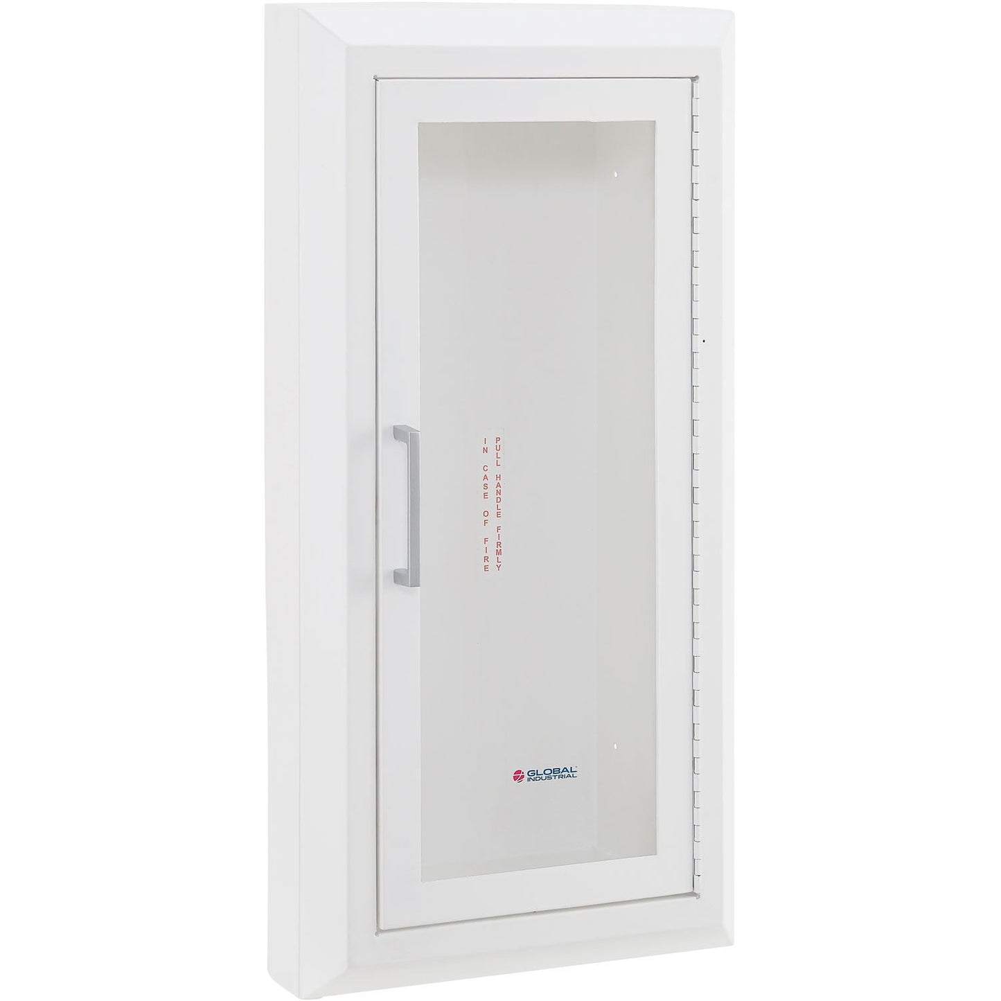 Global Industrial Fire Extinguisher Cabinet, Semi-Recessed, Fits 10 Lbs.