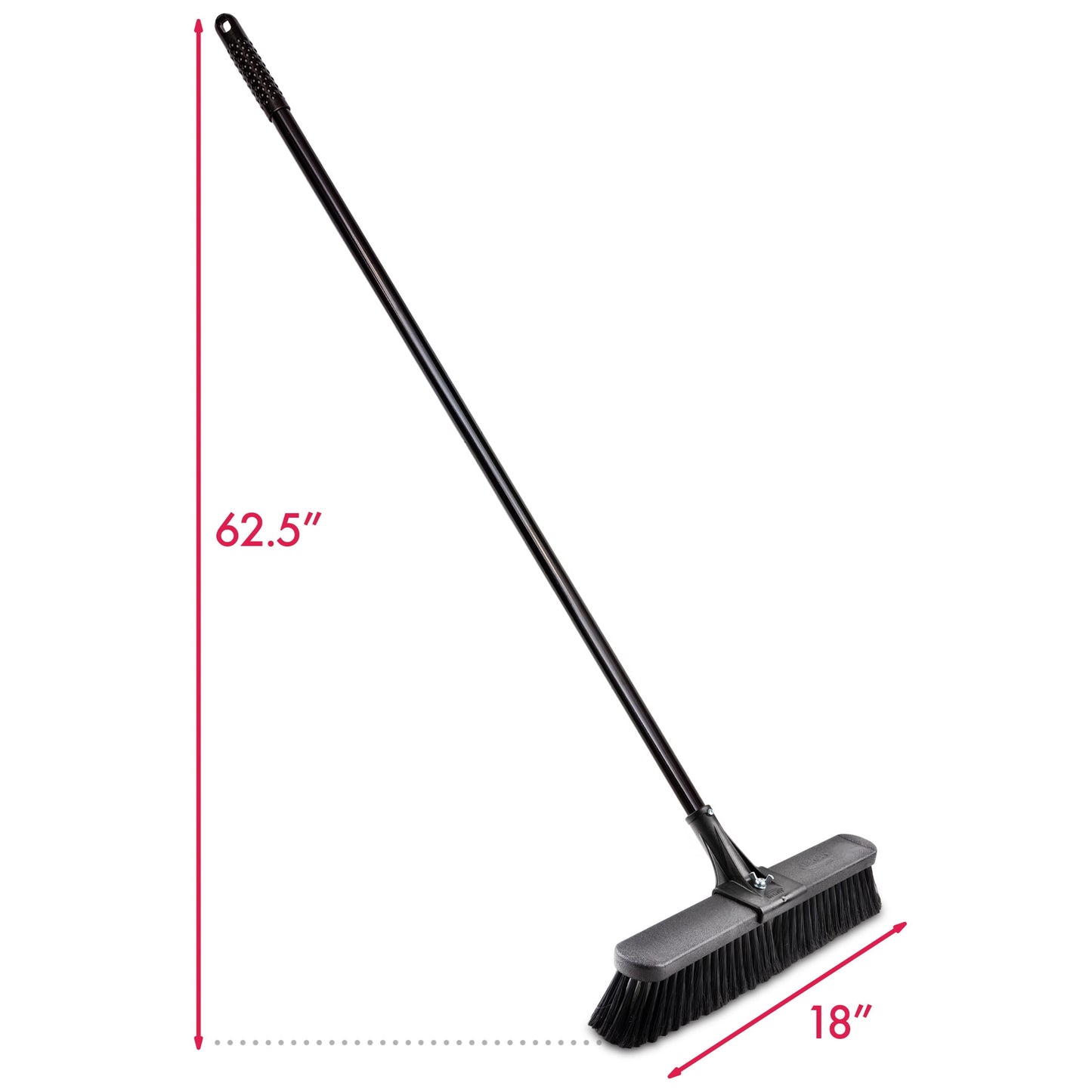 Libman 18" High Power Multi-Surface Push Broom with Steel Handle