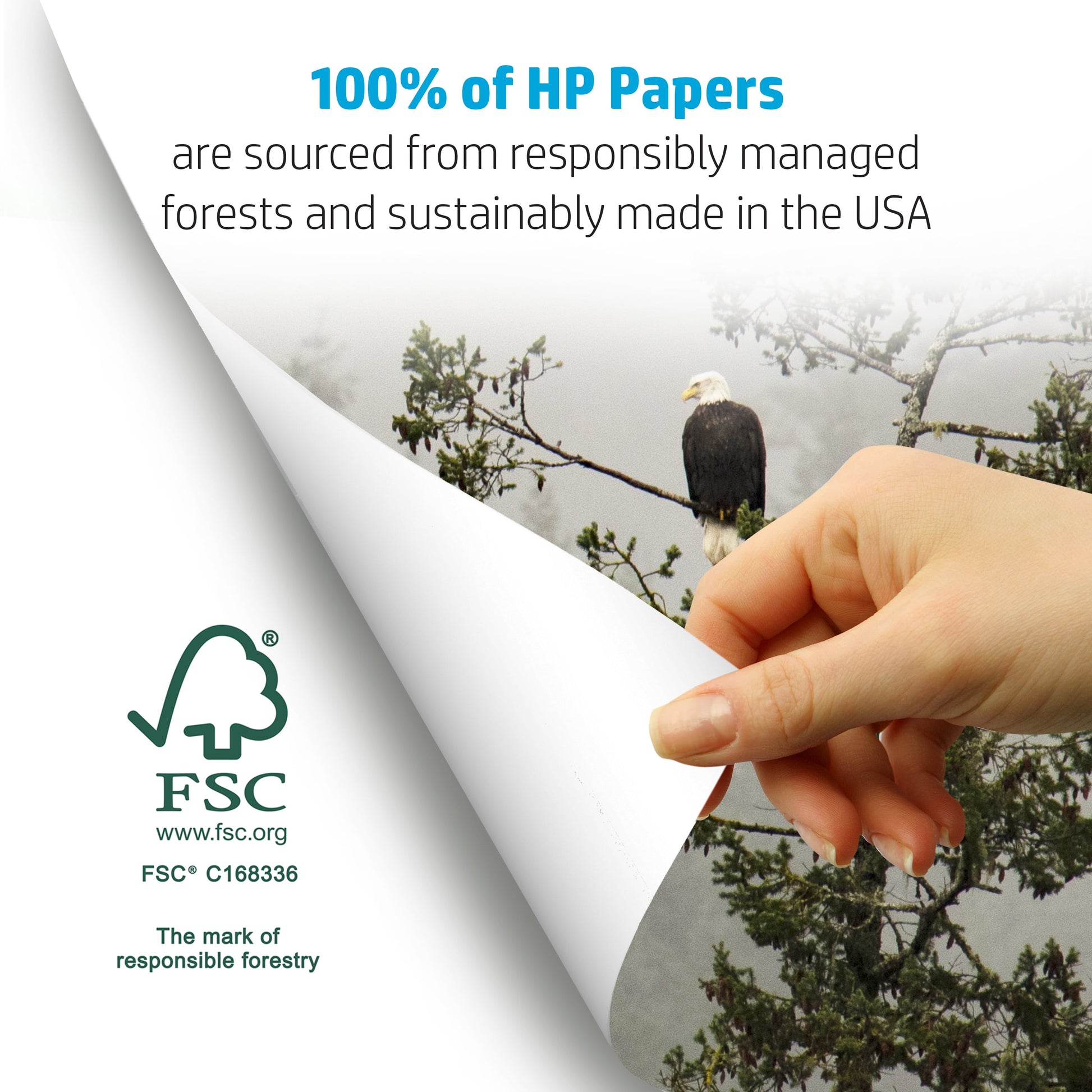 HP Printer Paper - Copy and Print, 20 lb., 8.5" x 11", 2,400 Sheets, 6 Pack, White