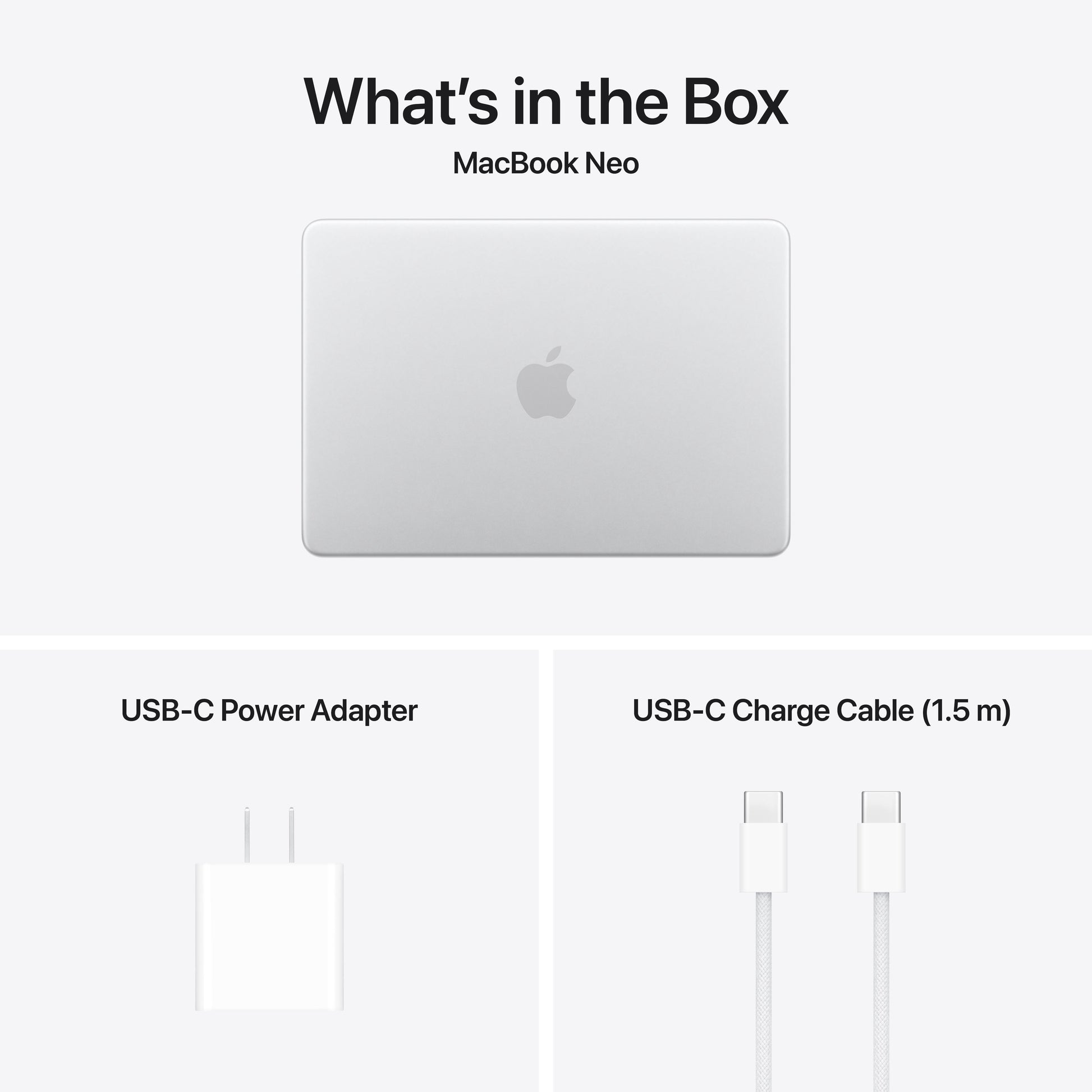 Apple MacBook Neo 13-inch Apple A18 Pro chip with 6‑core CPU and 5‑core GPU, 8GB, 512GB SSD, Touch ID, Magic Keyboard - Silver