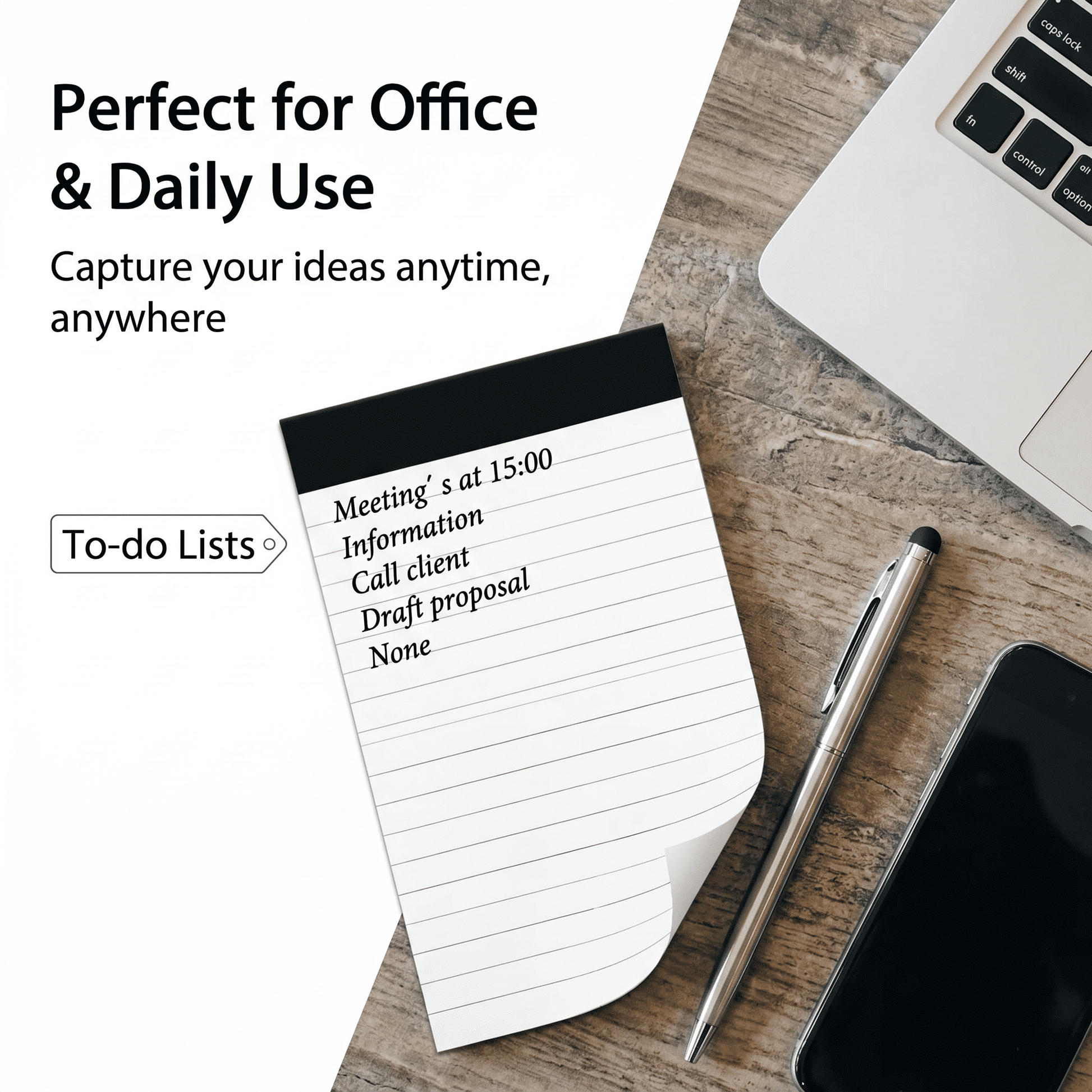 TAVENE 12 Pack Small Notepads, 3 x 5 Inch Lined Memo Pads, 30 Sheets Each, Desk Writing Pads for Office Use