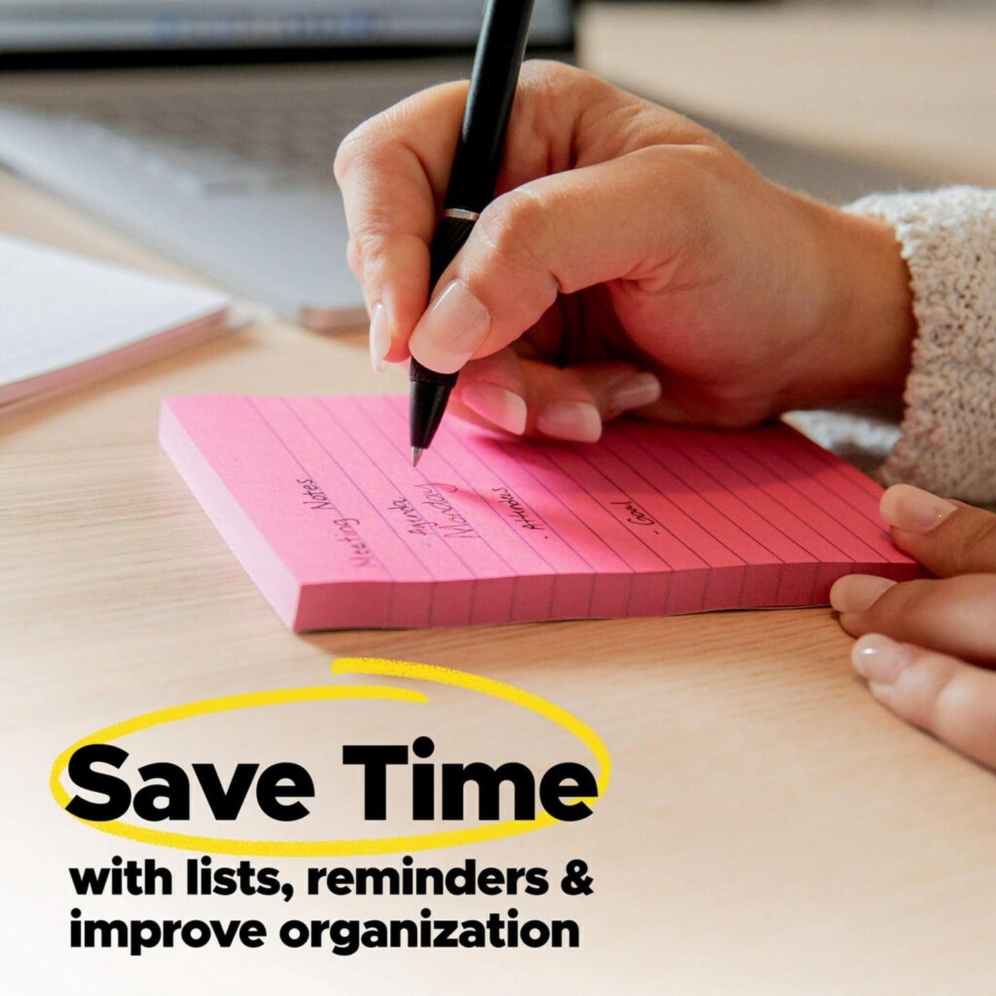Post-it Super Sticky Notes, 1-7/8 in x 1-7/8 in, 18 Pads, 90 Sheets/Pad, 2x the Sticking Power, Supernova Neons Collecti